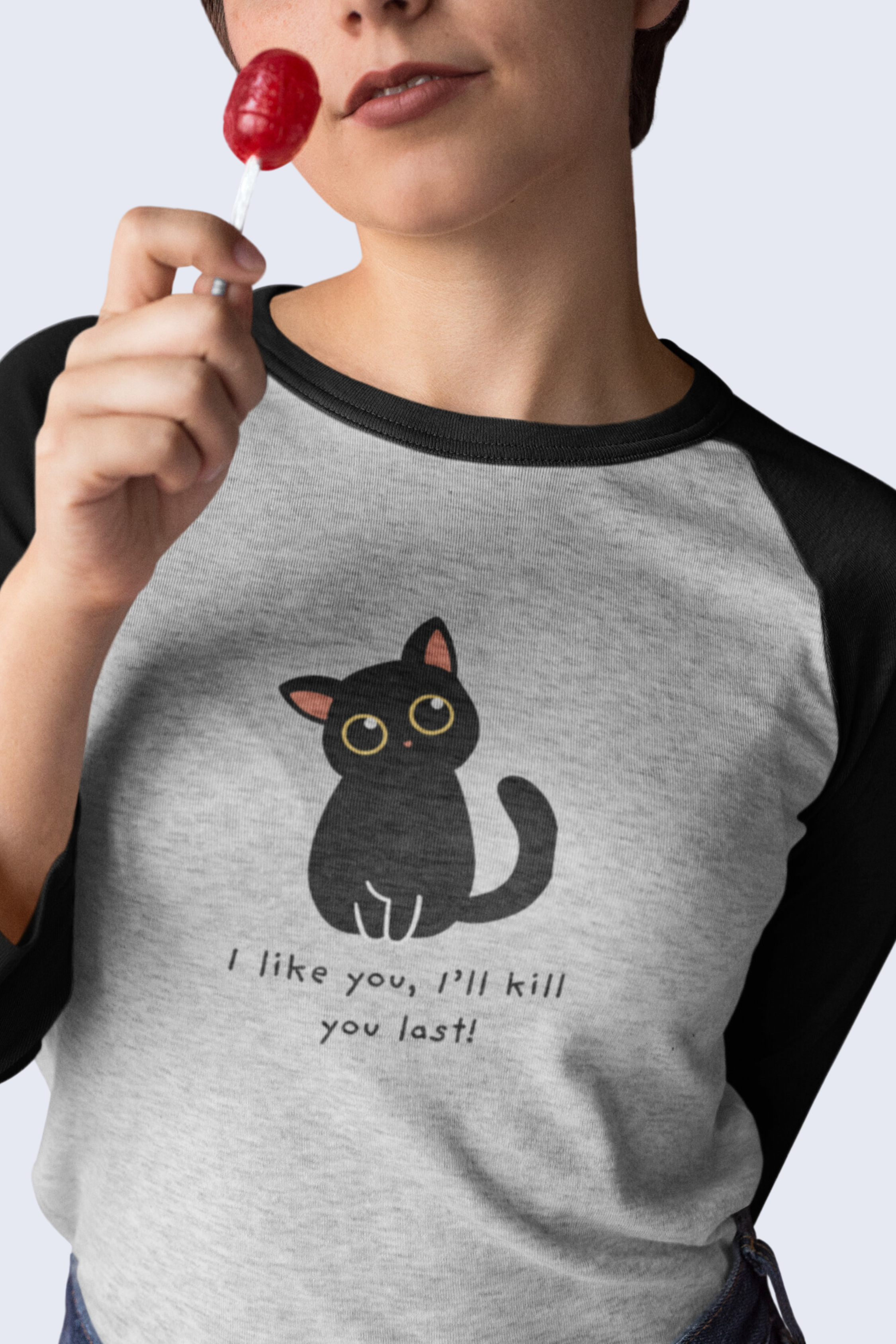 Mischief Kitty Raglan Shirt