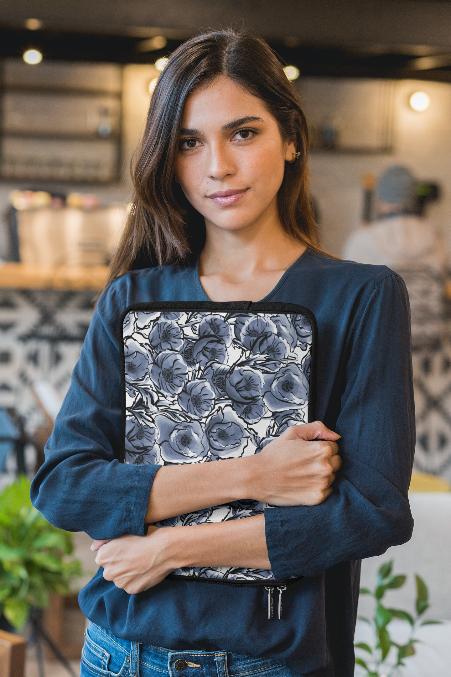 Midnight Bloom Laptop Sleeve