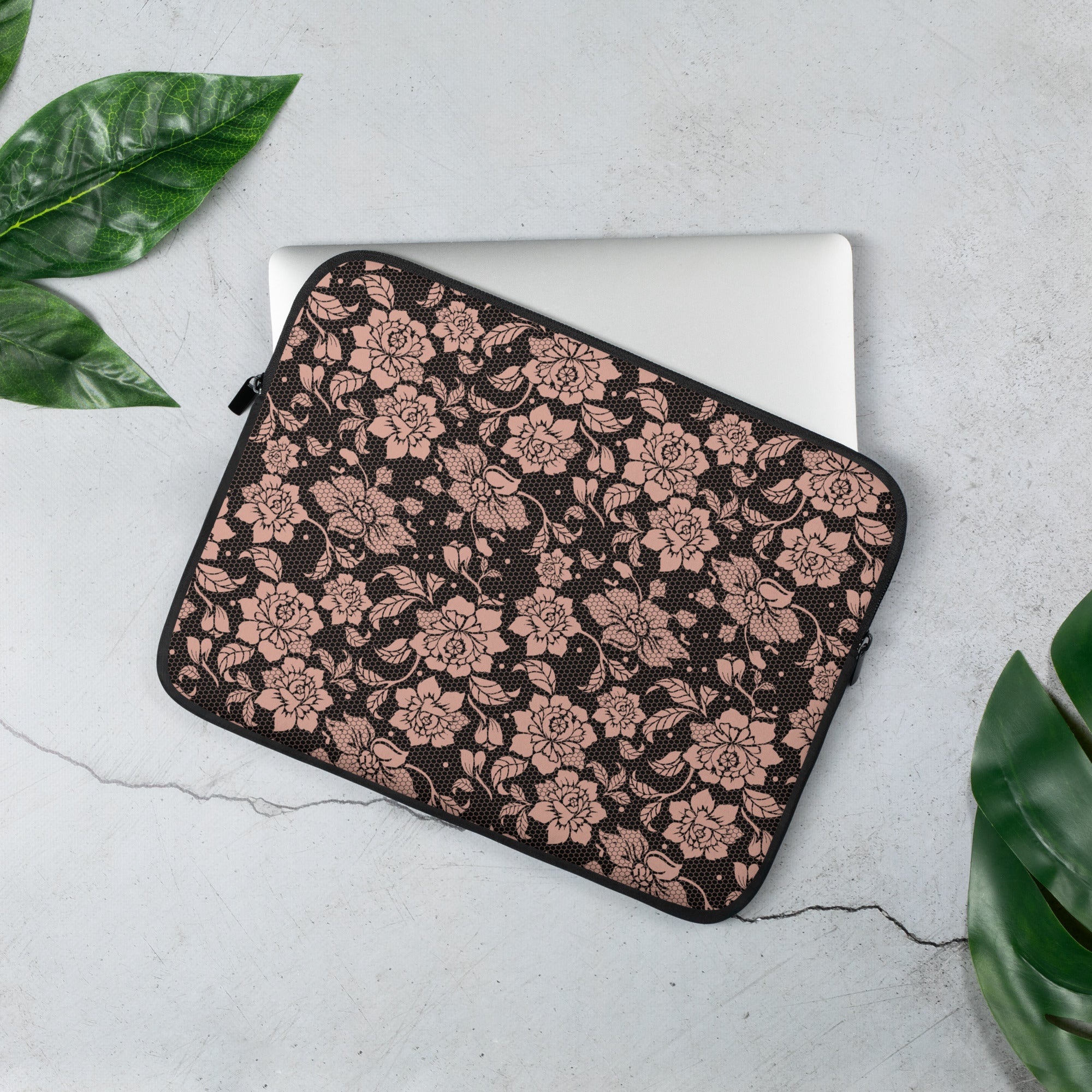 Vintage Rose Lace Laptop Sleeve