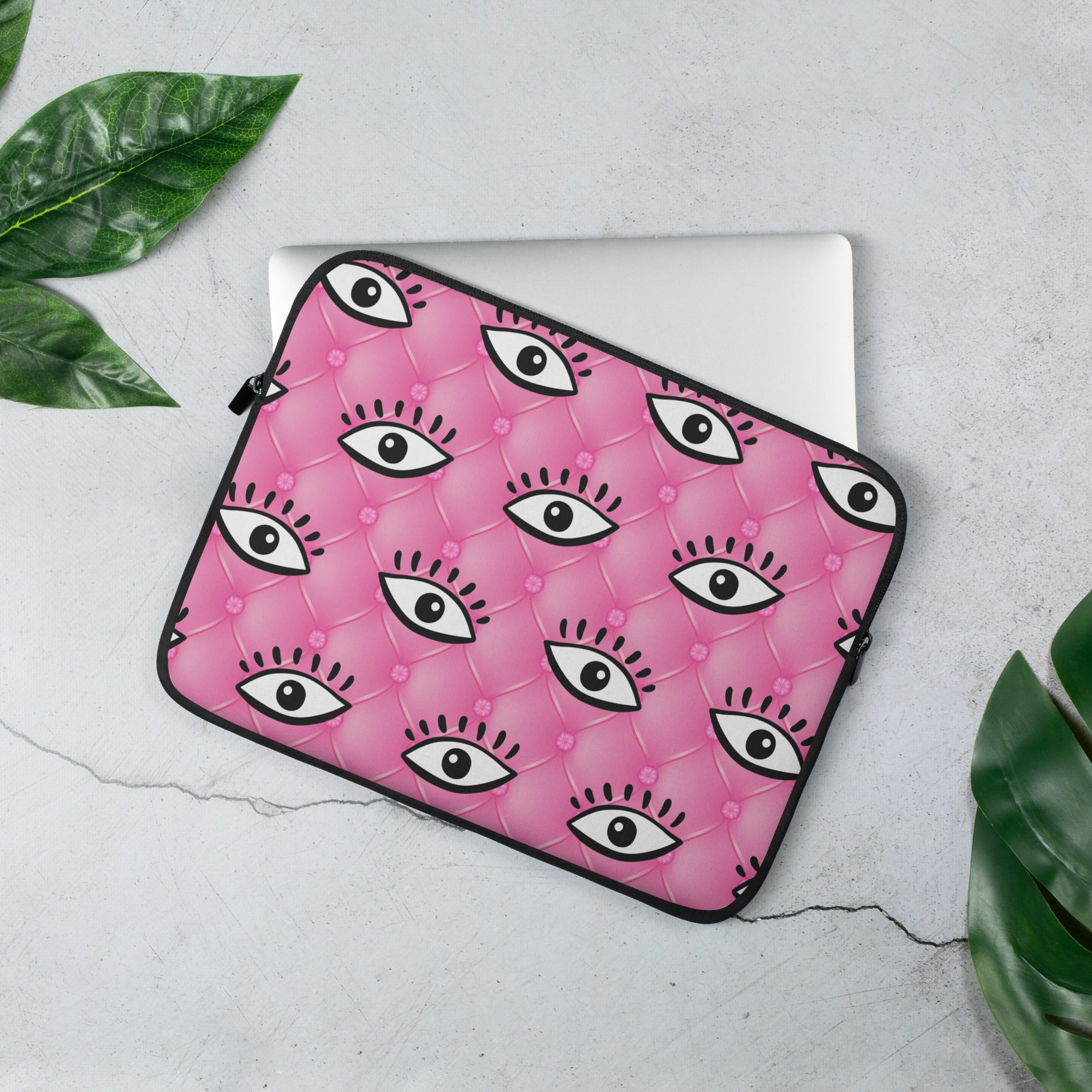 All Eyes on Pink Laptop Sleeve