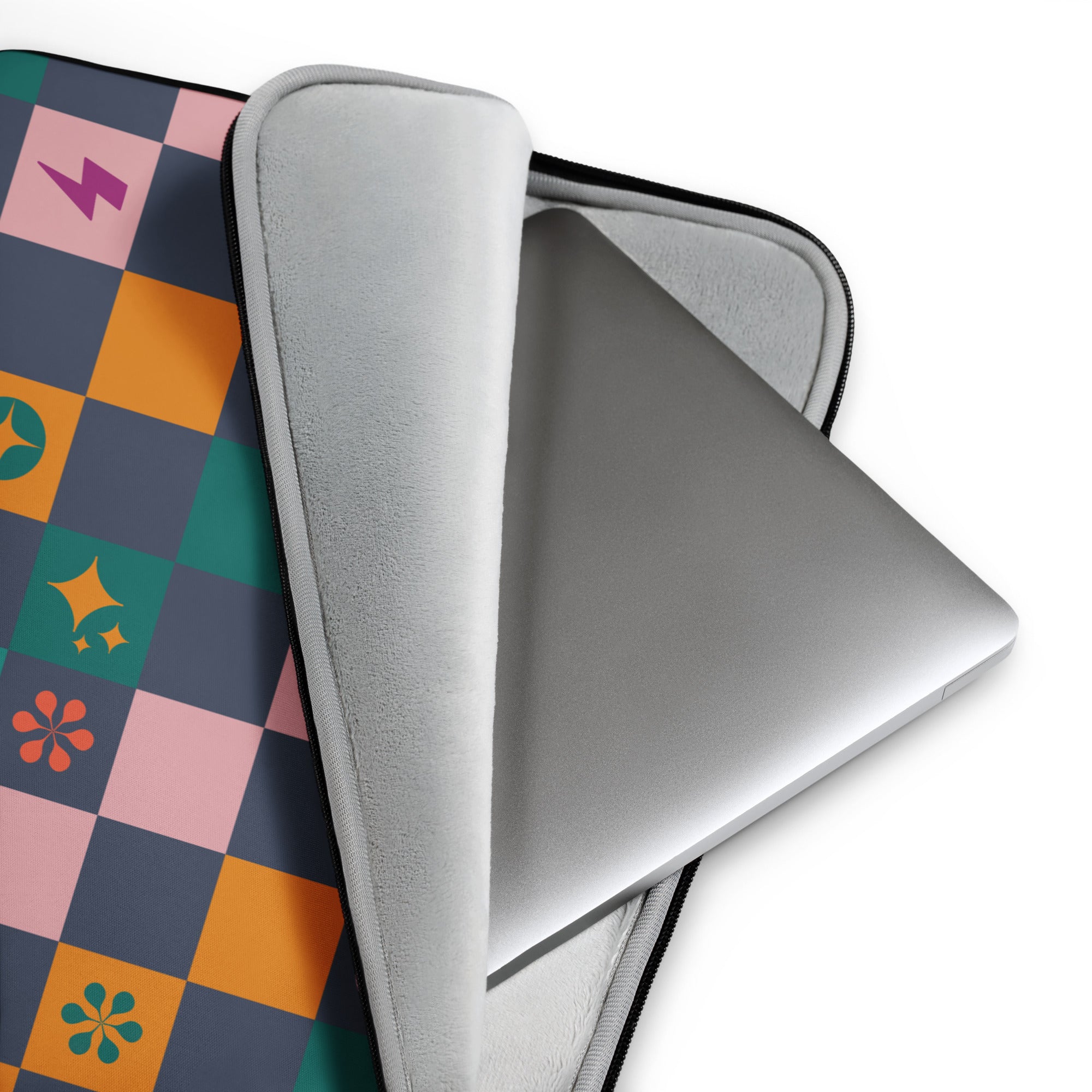 Retro Pop Checkered Laptop Sleeve