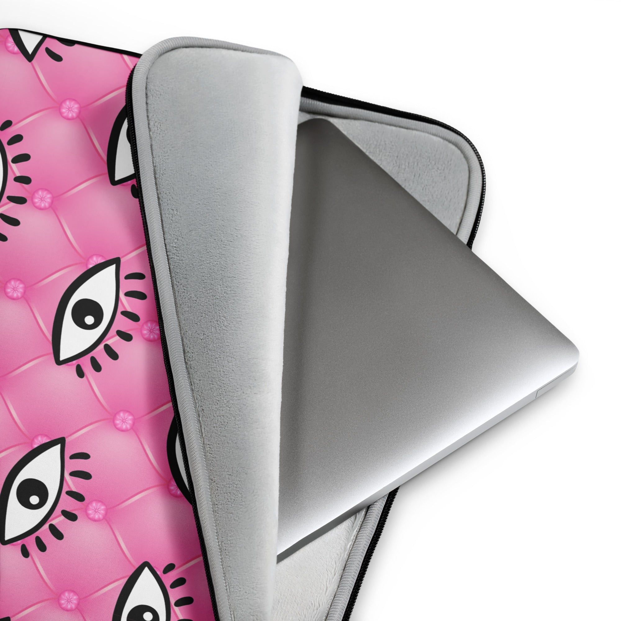 All Eyes on Pink Laptop Sleeve