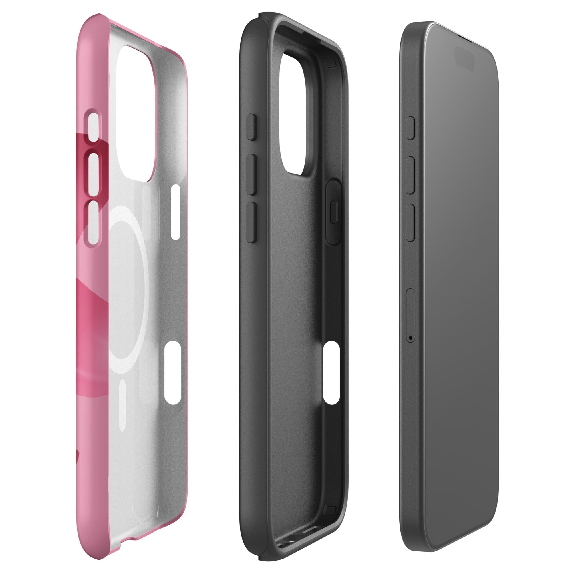 Pink Lily Bloom MagSafe Tough Case for iPhone