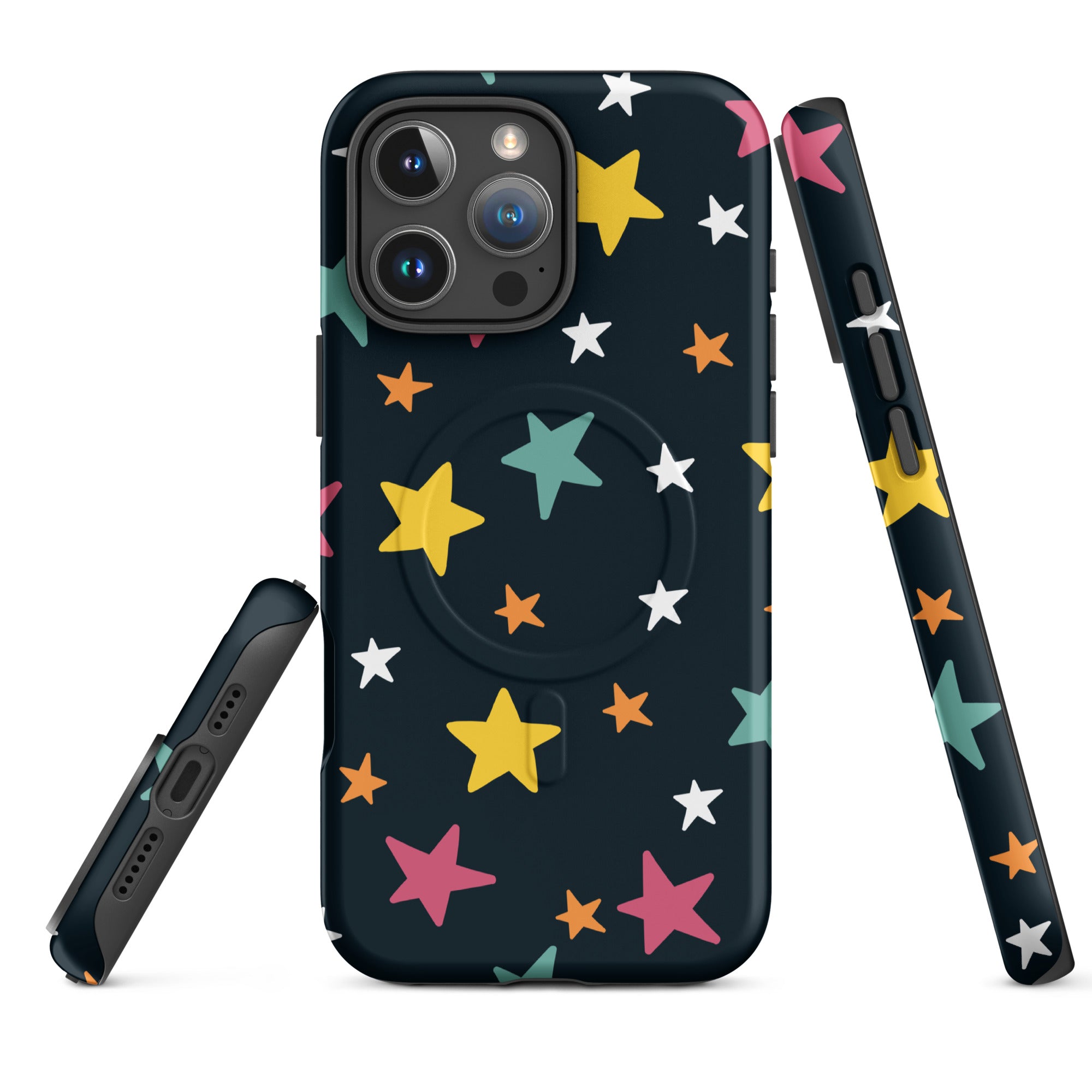 Colorful Star Pattern MagSafe Tough Case for iPhone
