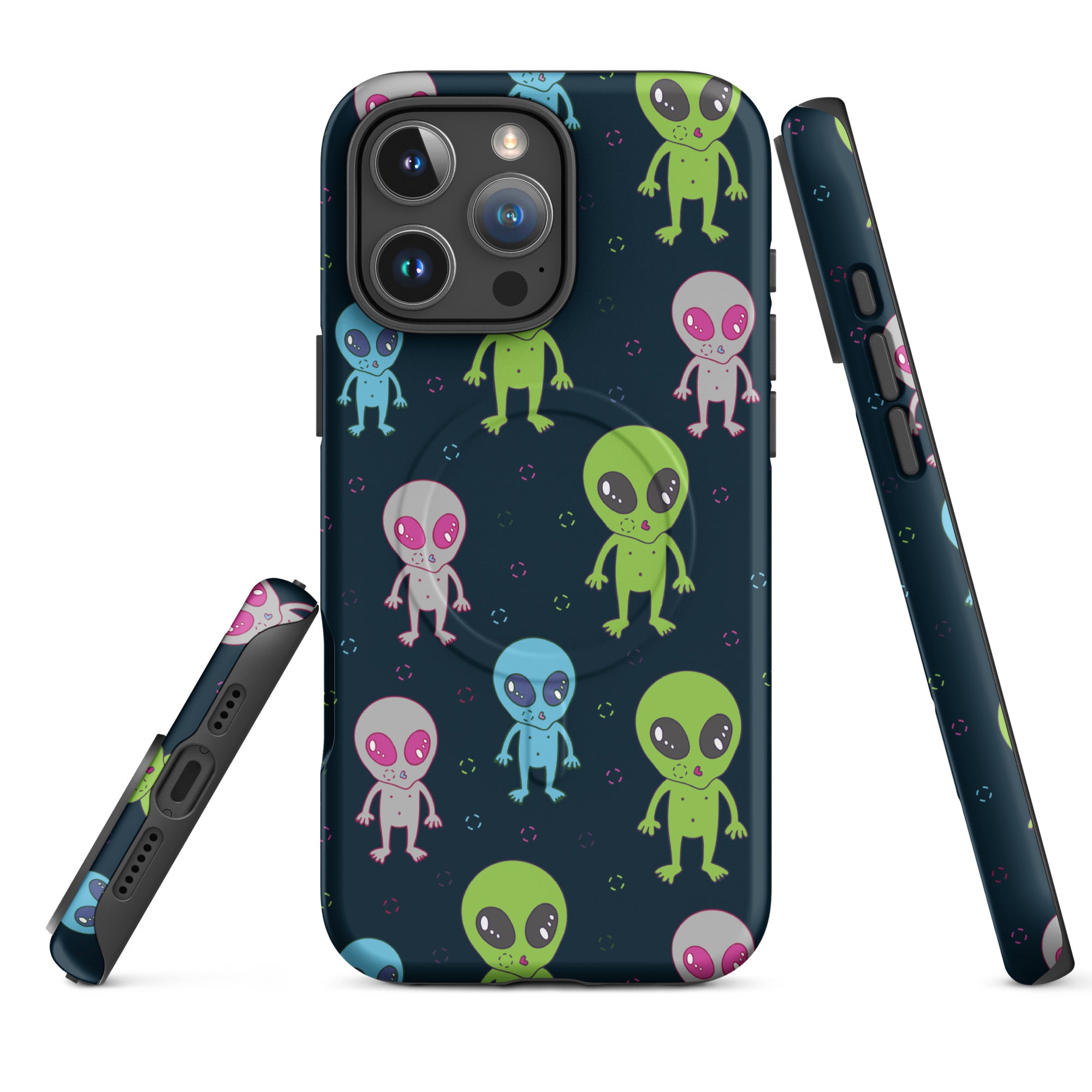 Cosmic Cuties Alien MagSafe Tough Case for iPhone