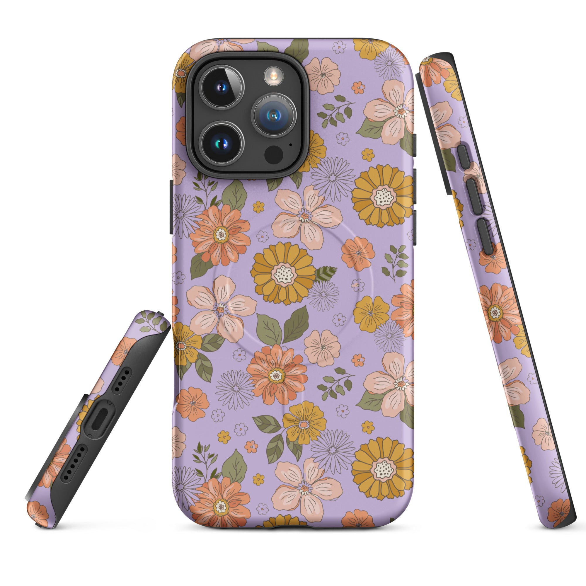 Groovy Floral MagSafe Tough Case for iPhone