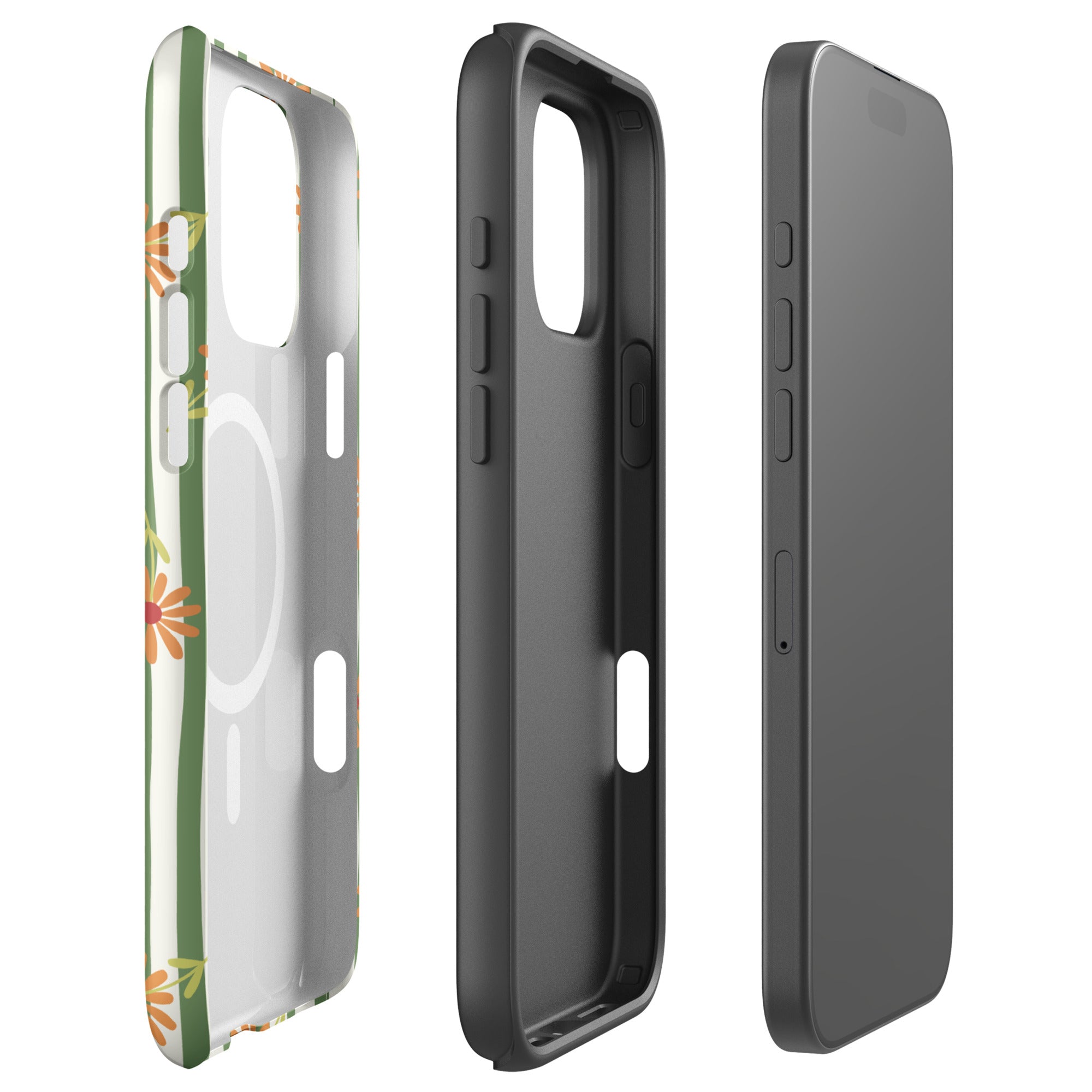 Daisy Stripe MagSafe Tough Case for iPhone