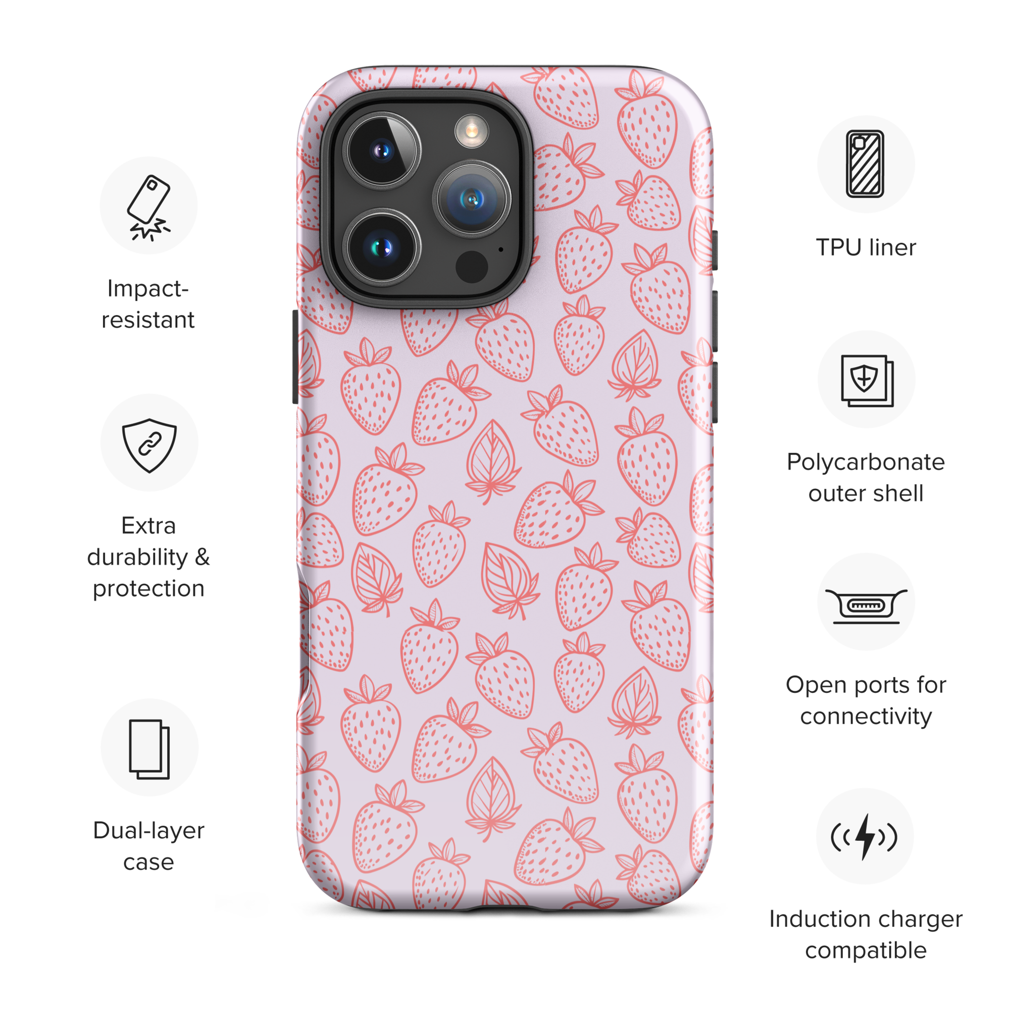 Berry Sweet Tough Case for iPhone