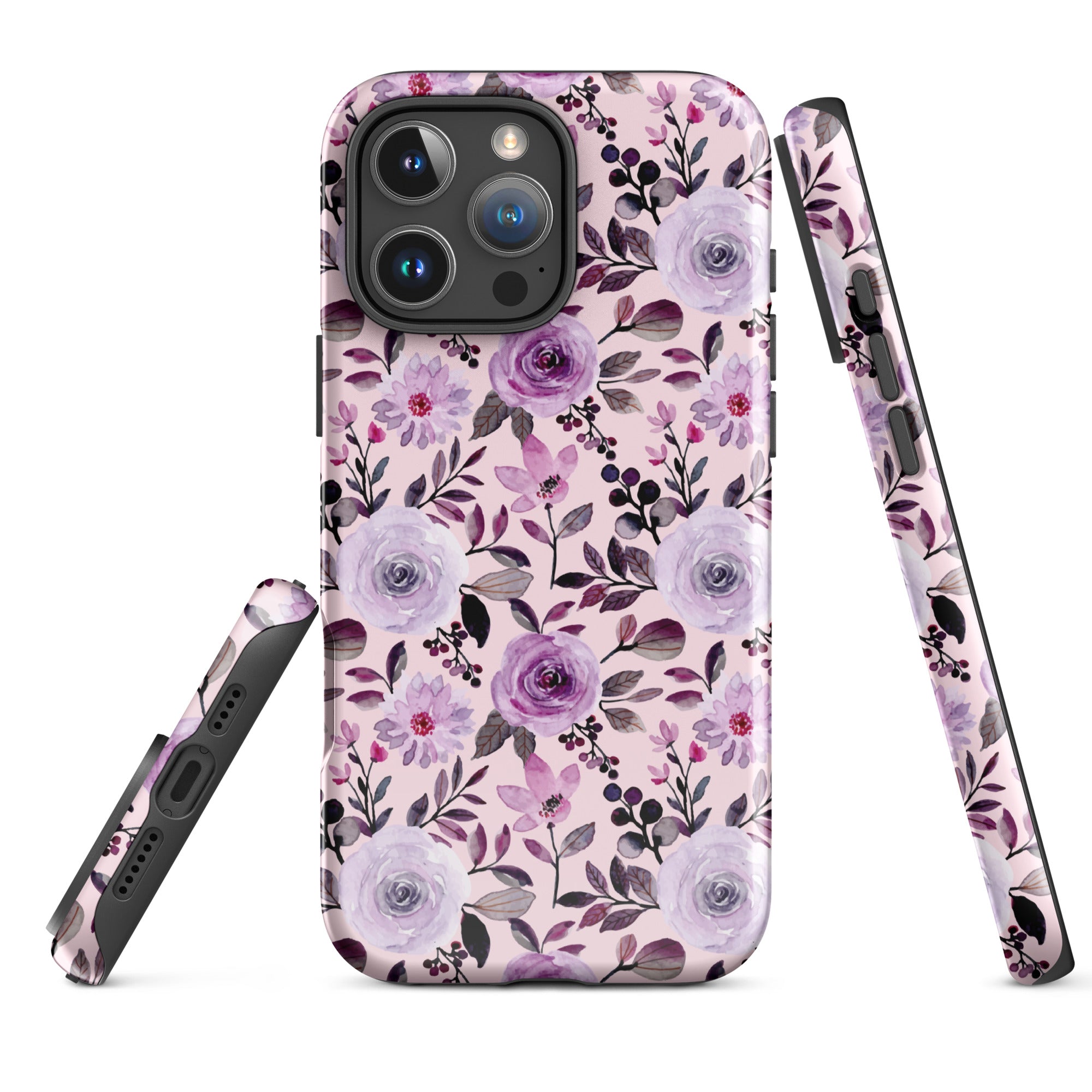 Lilac Bloom Floral Tough Case for iPhone
