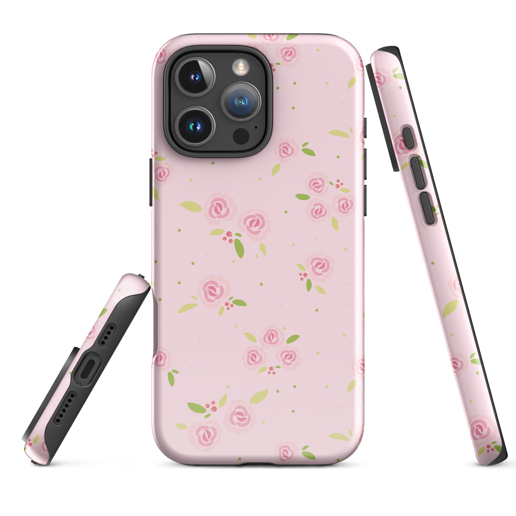 Floral Rose Tough Case for iPhone