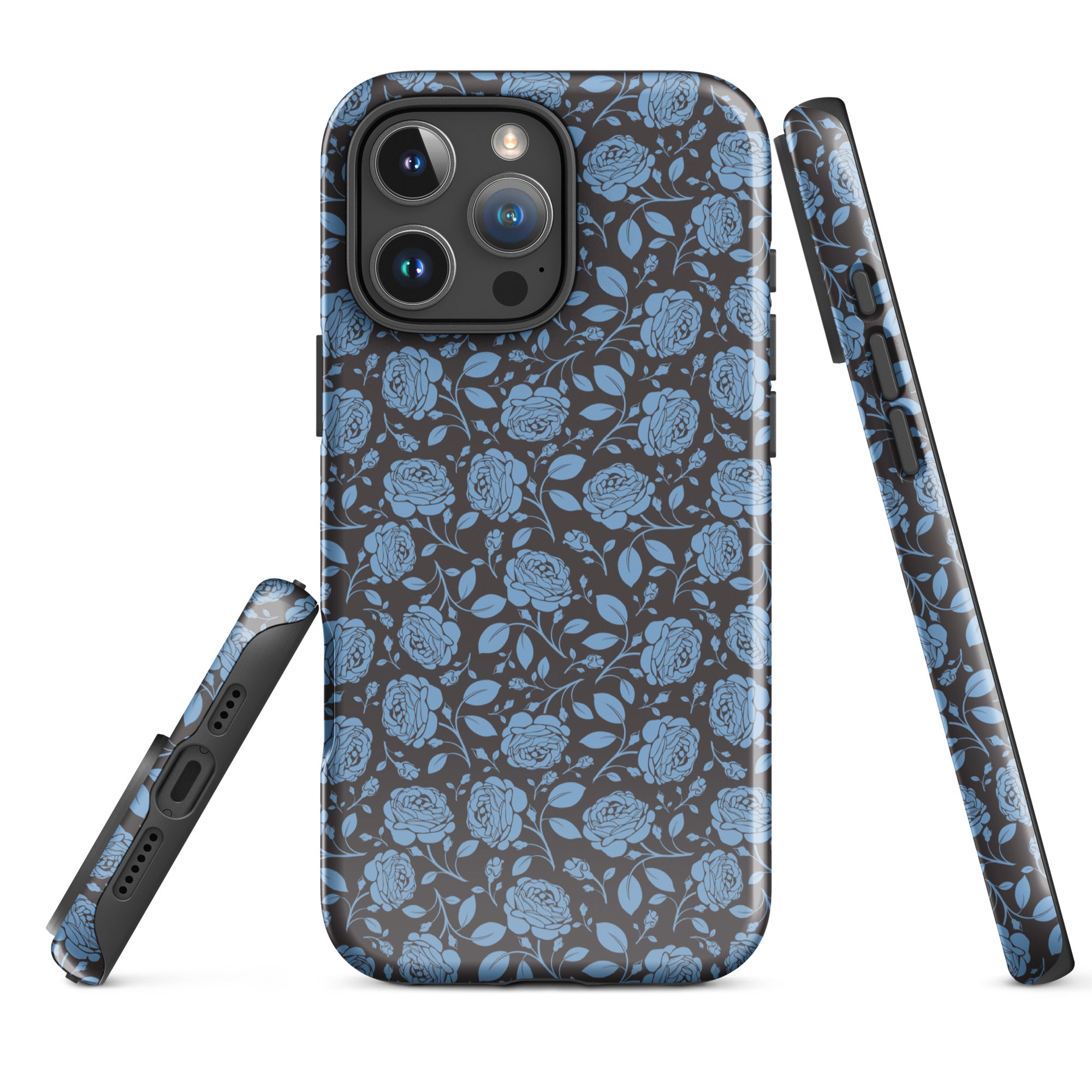 Elegant Blue Roses Tough Case for iPhone