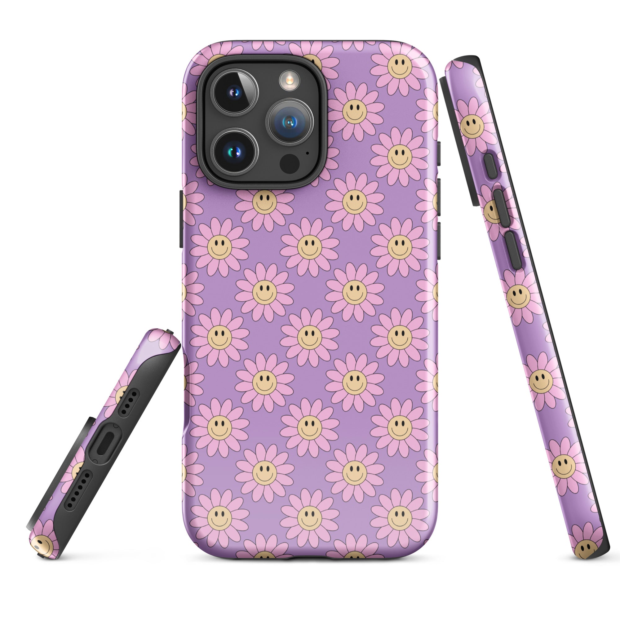 Smiley Flower Power Tough Case for iPhone