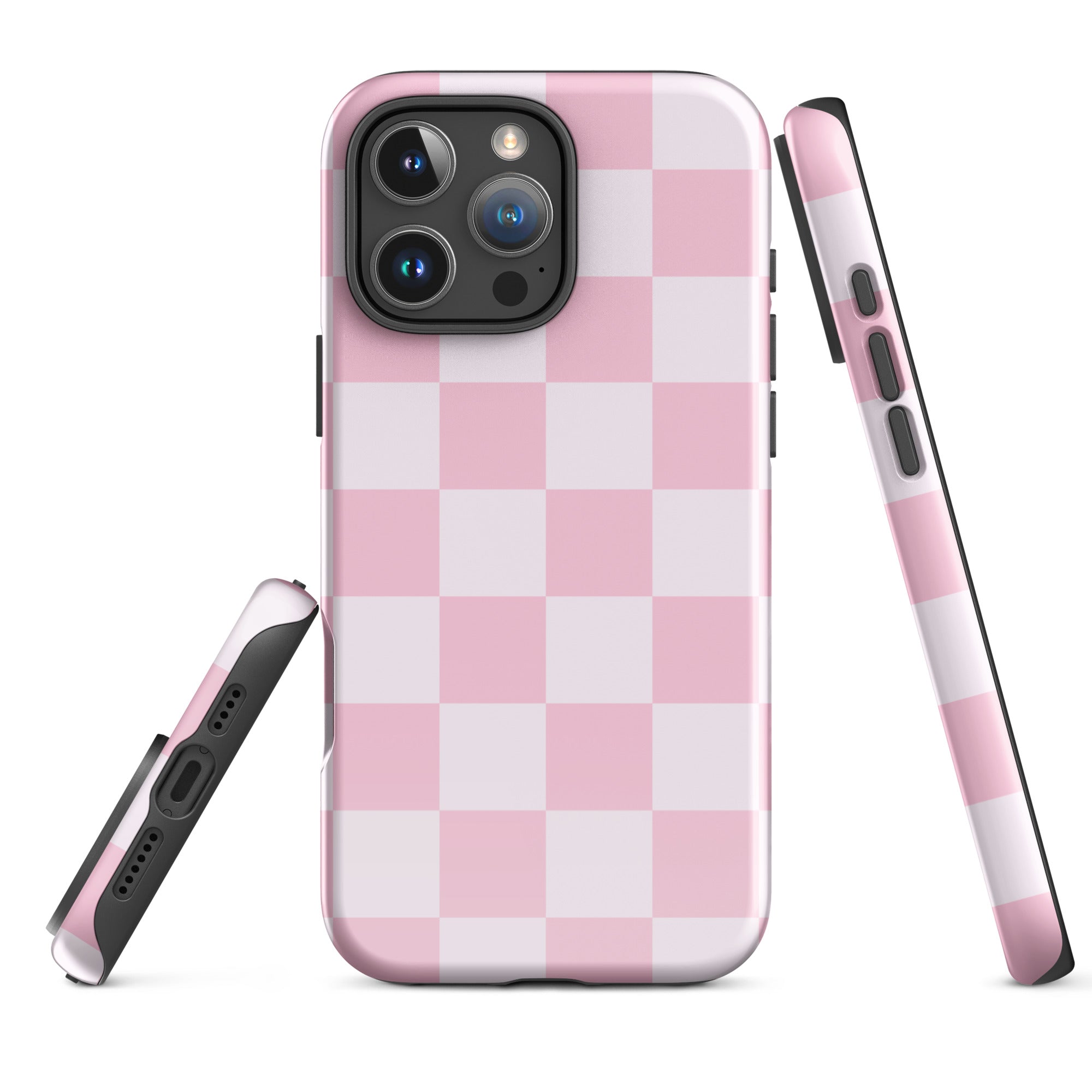 Pink Checkerboard Tough Case for iPhone