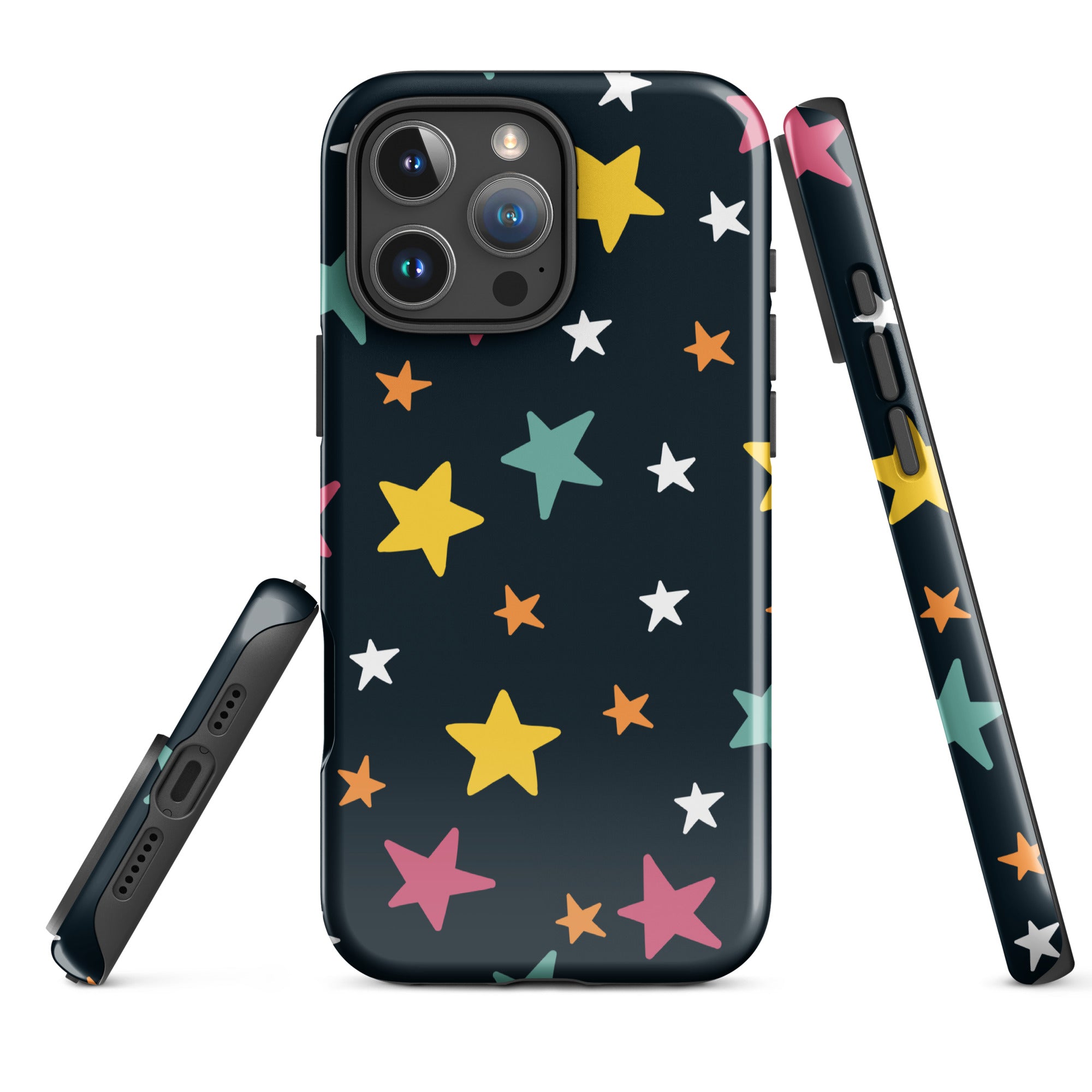 Colorful Star Pattern Tough Case for iPhone
