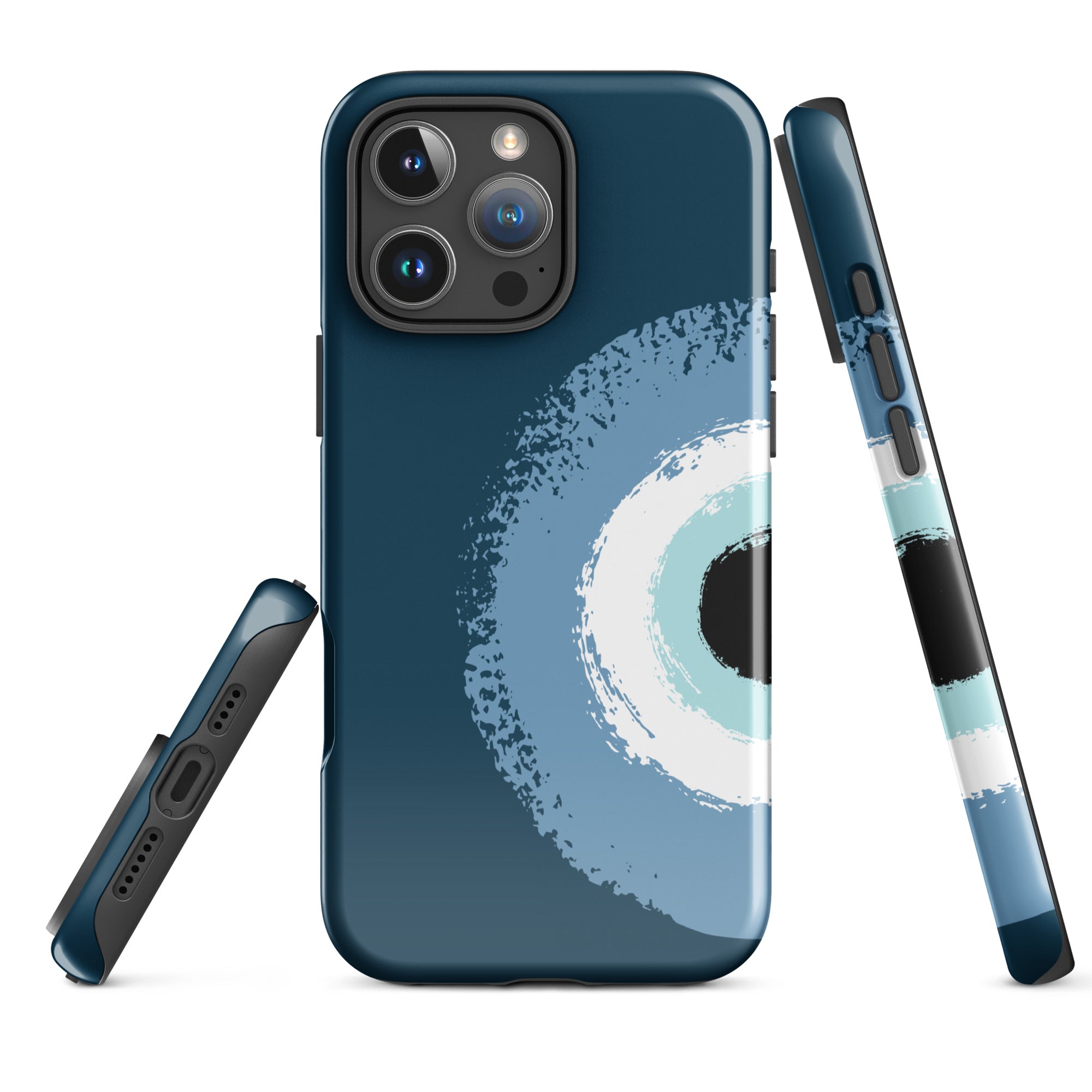 Royal Blue Evil Eye Tough Case for iPhone