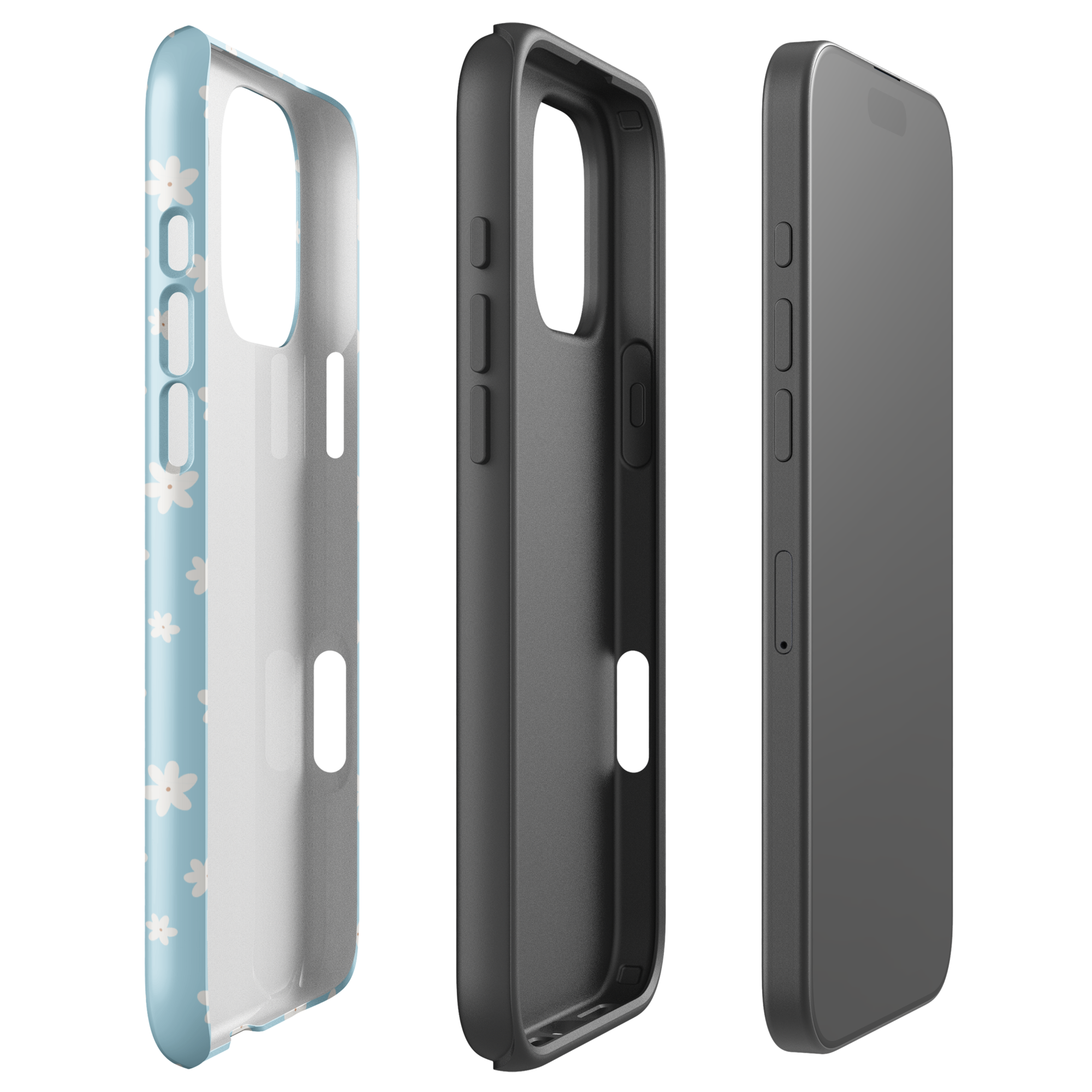 Soft Blue Daisy Tough Case for iPhone
