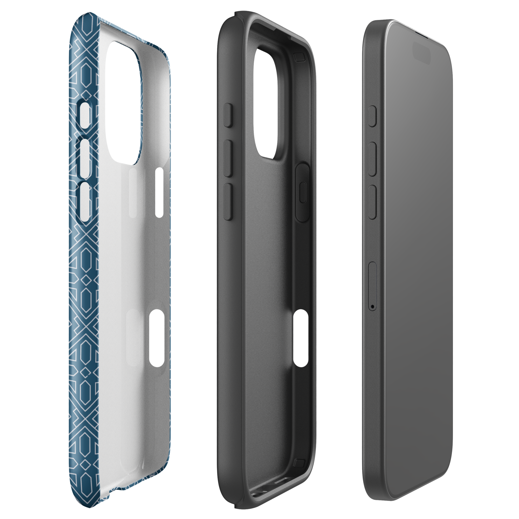 Indigo Tile Chic Tough Case for iPhone