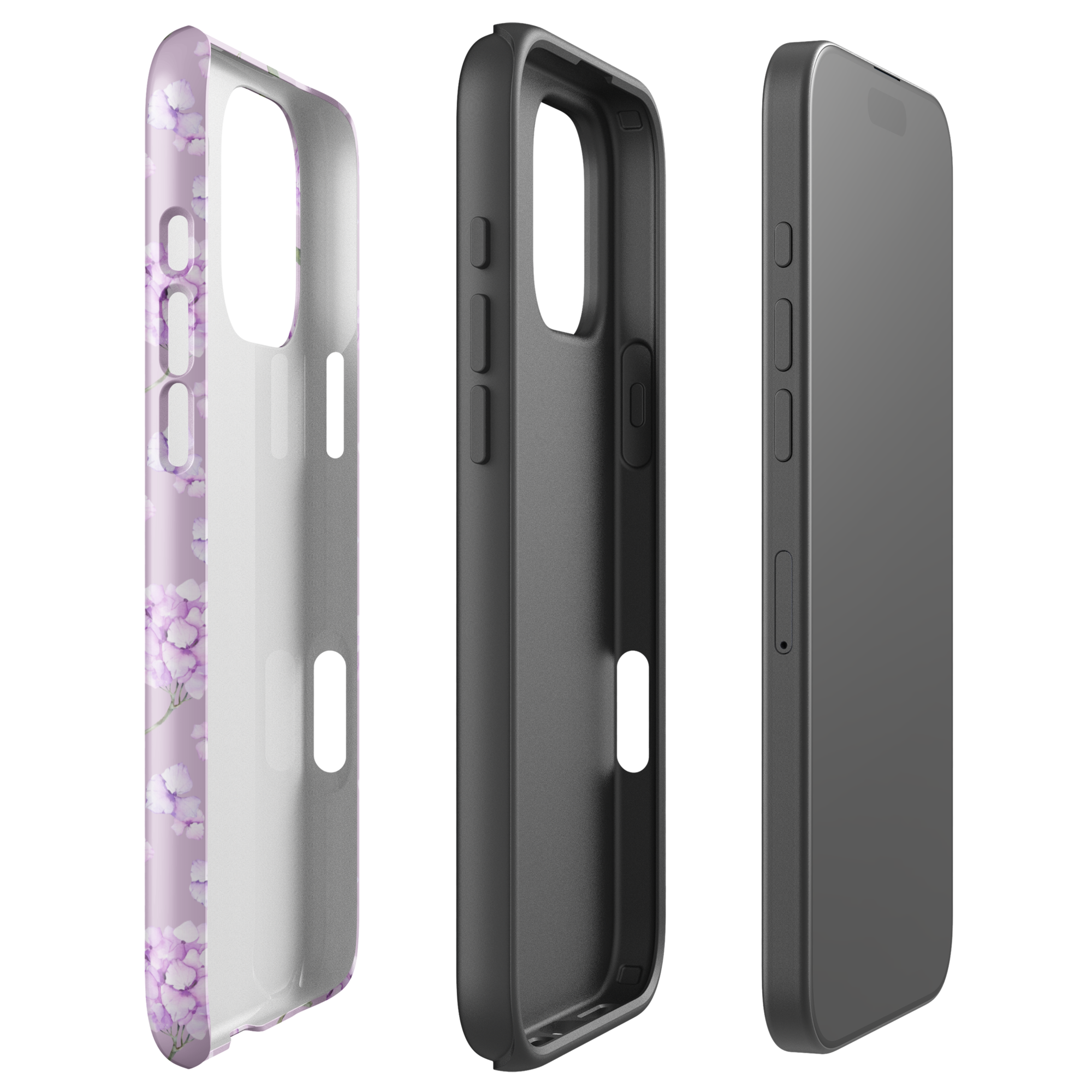 Lilac Hydrangea Bliss Tough Case for iPhone