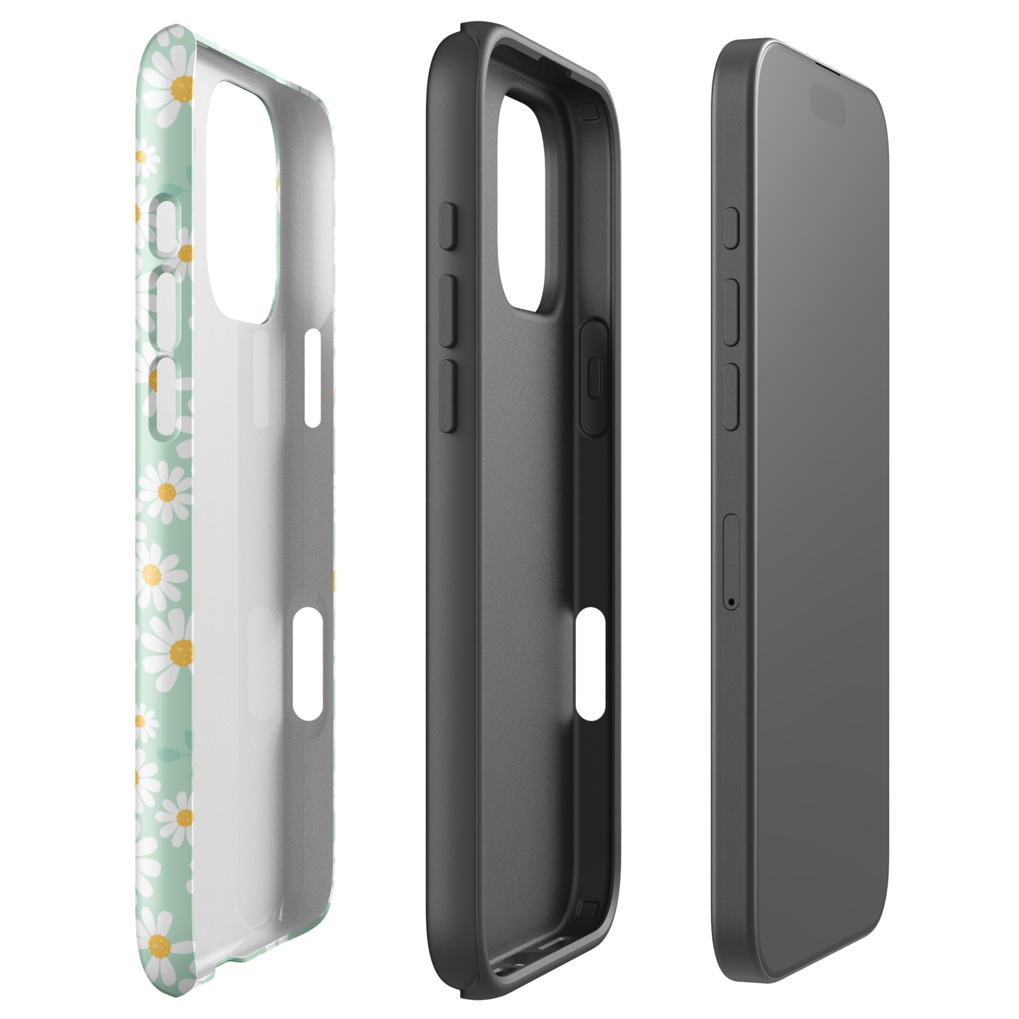 Mint Daisy Delight Tough Case for iPhone