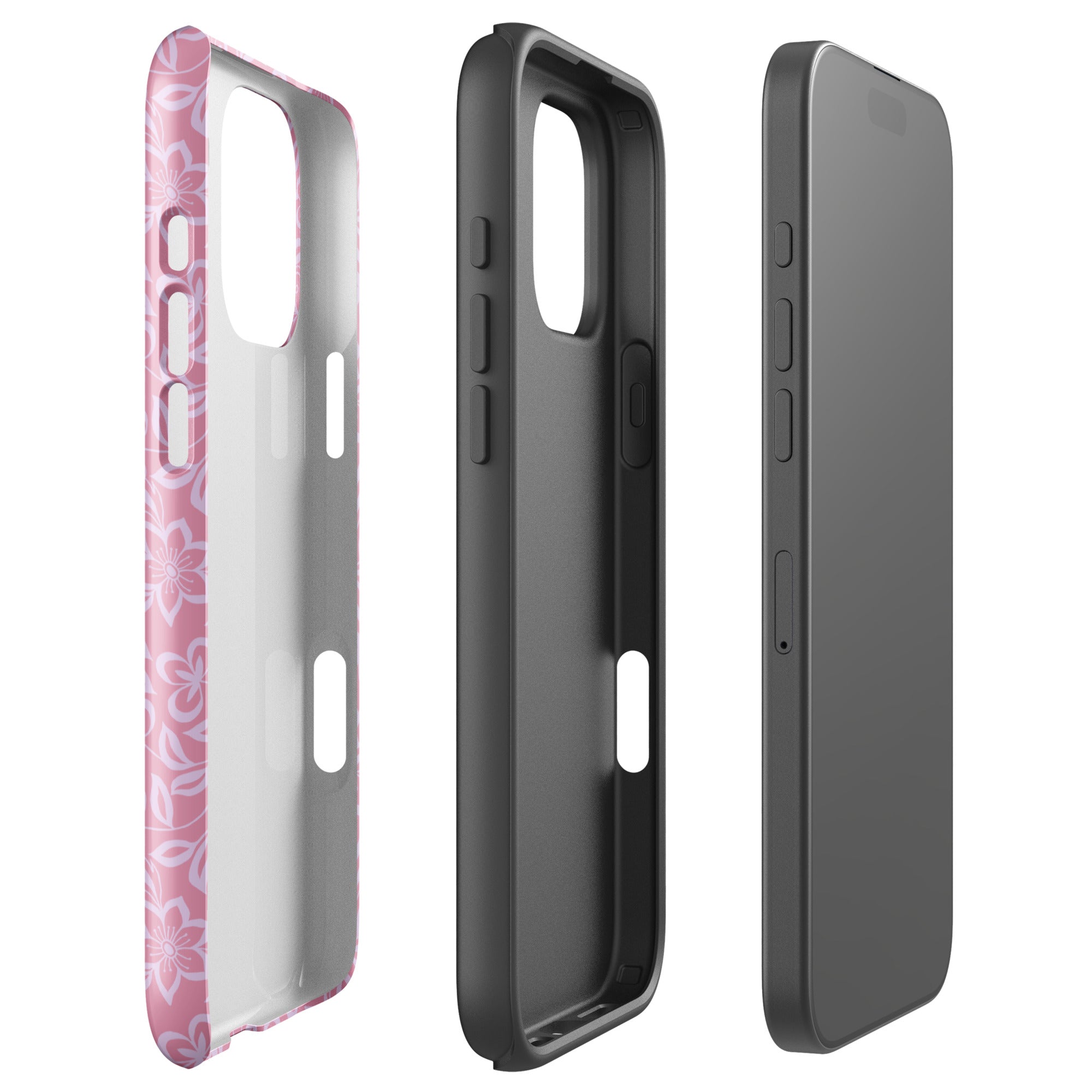 Pink Floral Vintage Tough Case for iPhone