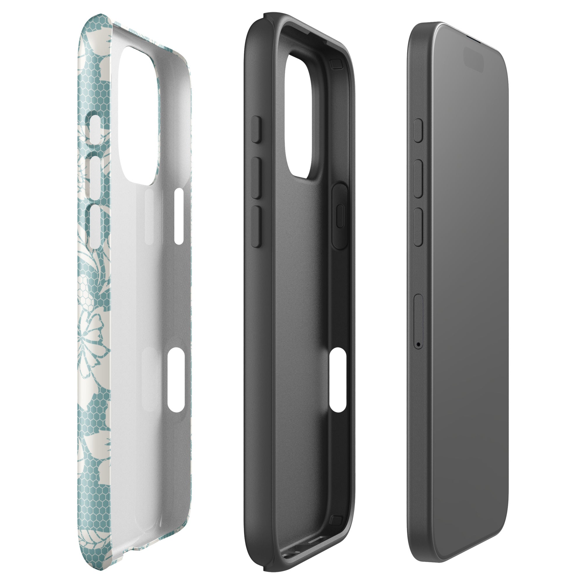Lace Floral Cottagecore Tough Case for iPhone