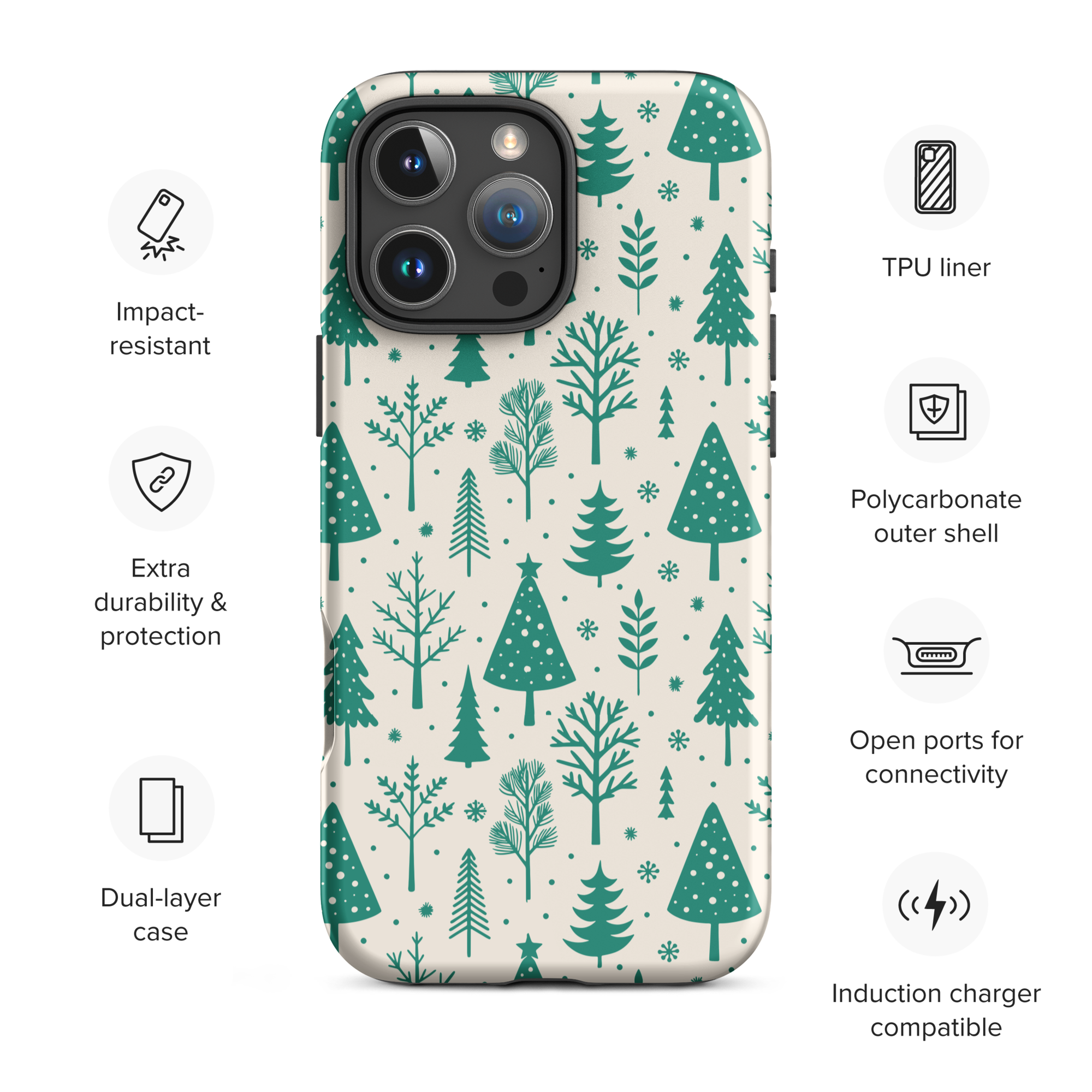 Evergreen Forest Tough Case for iPhone