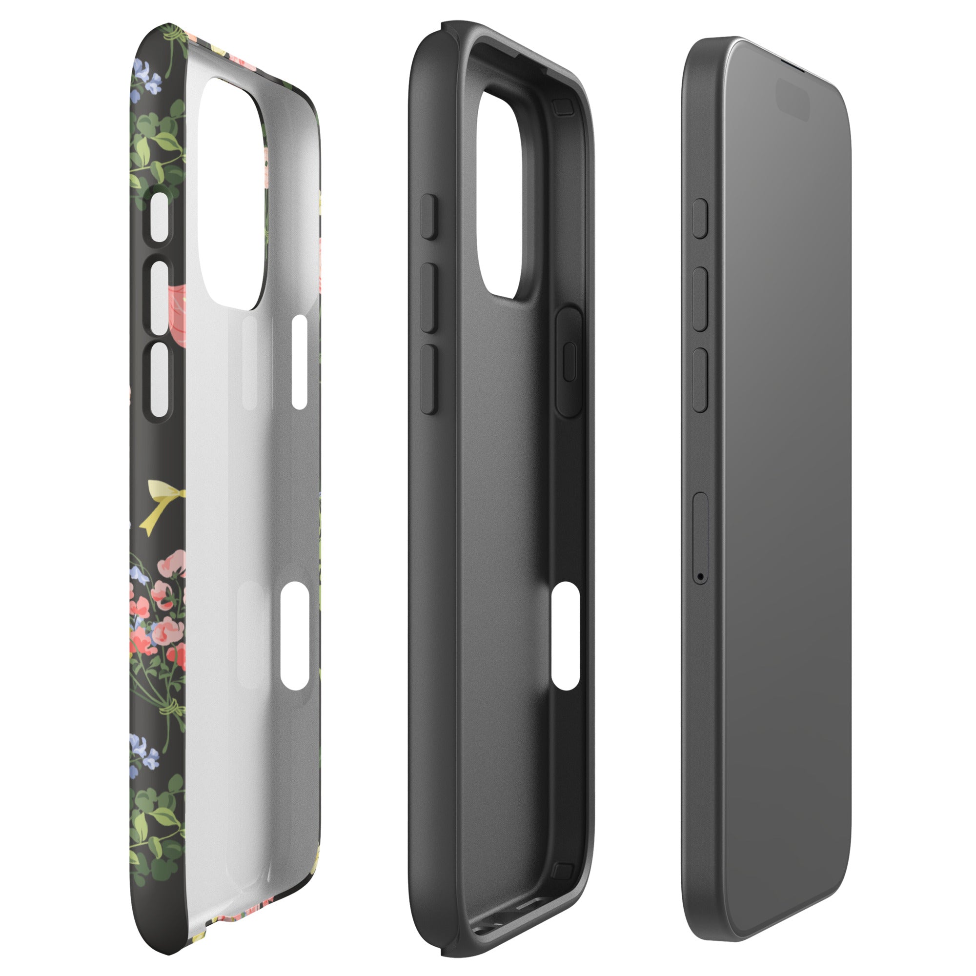 Dark Floral Bouquet Tough Case for iPhone