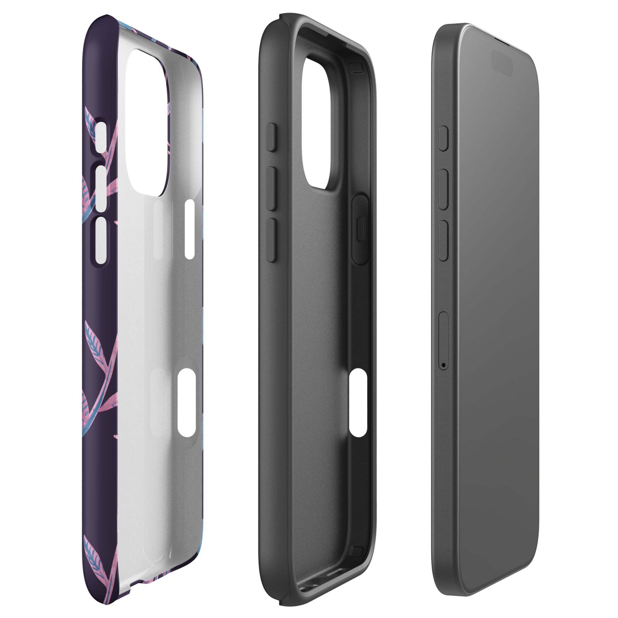Purple Bellflower Tough Case for iPhone
