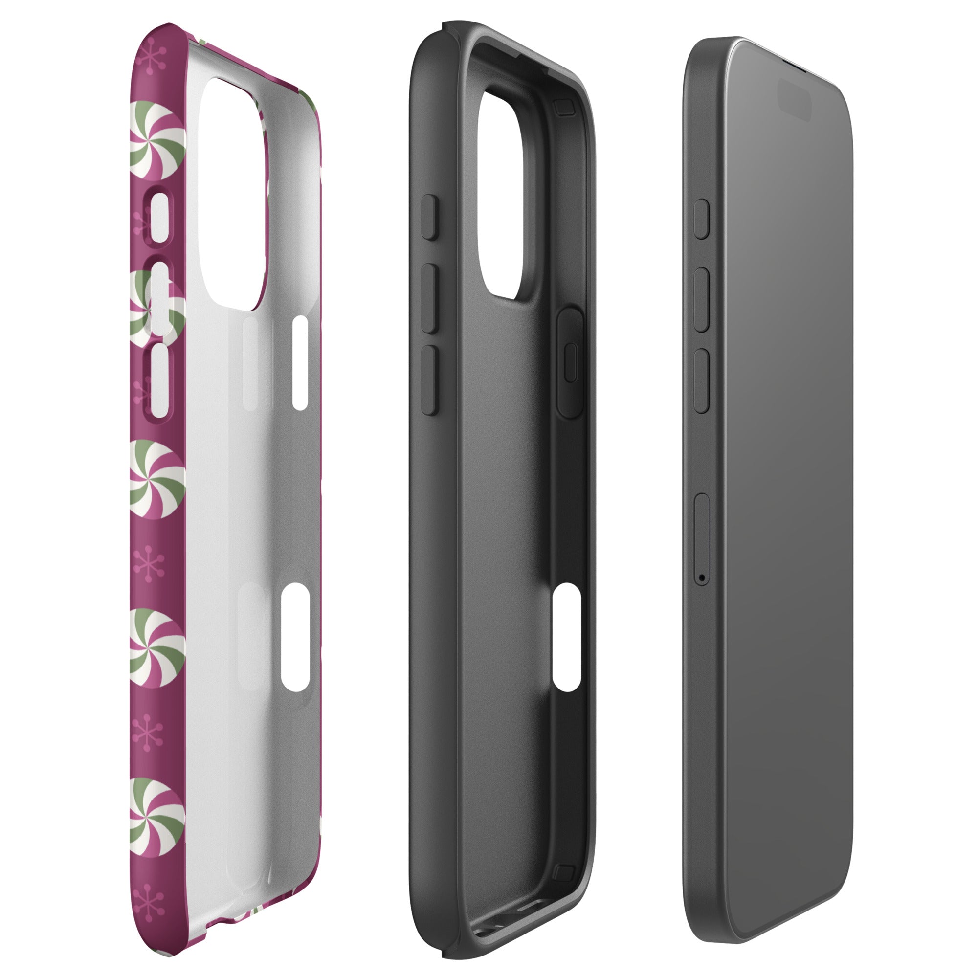 Berry Peppermint Tough Case for iPhone