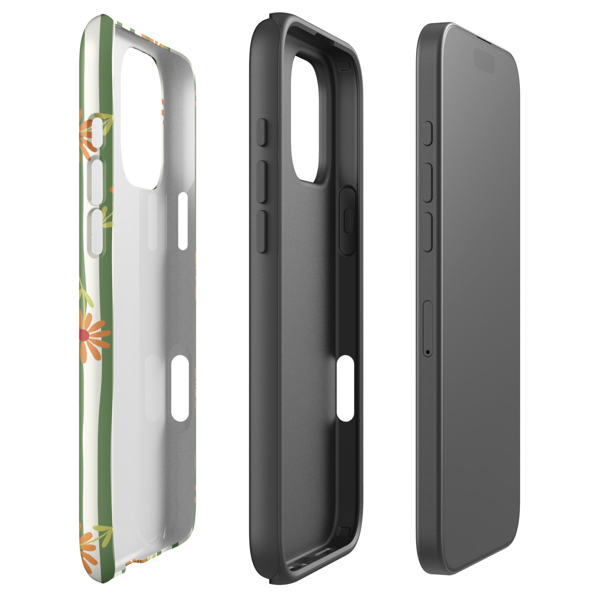 Daisy Stripe Tough Case for iPhone