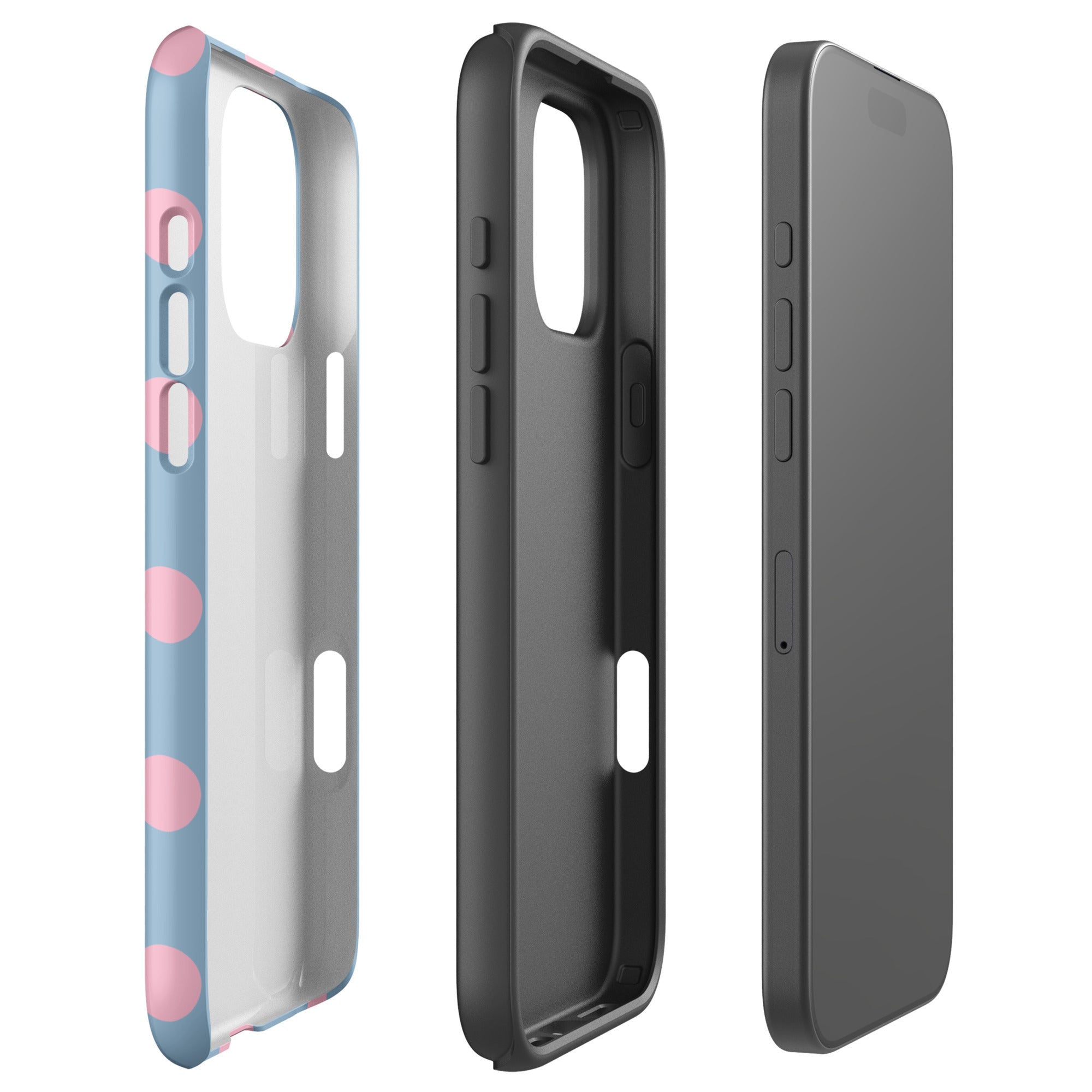 Bluebell Polka Dot Tough Case for iPhone