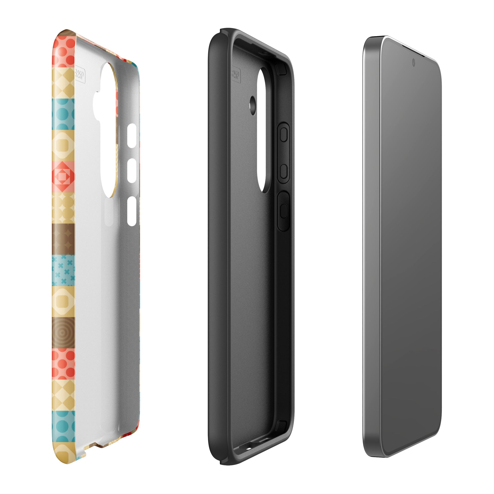 Retro Patchwork Tough Case for Samsung