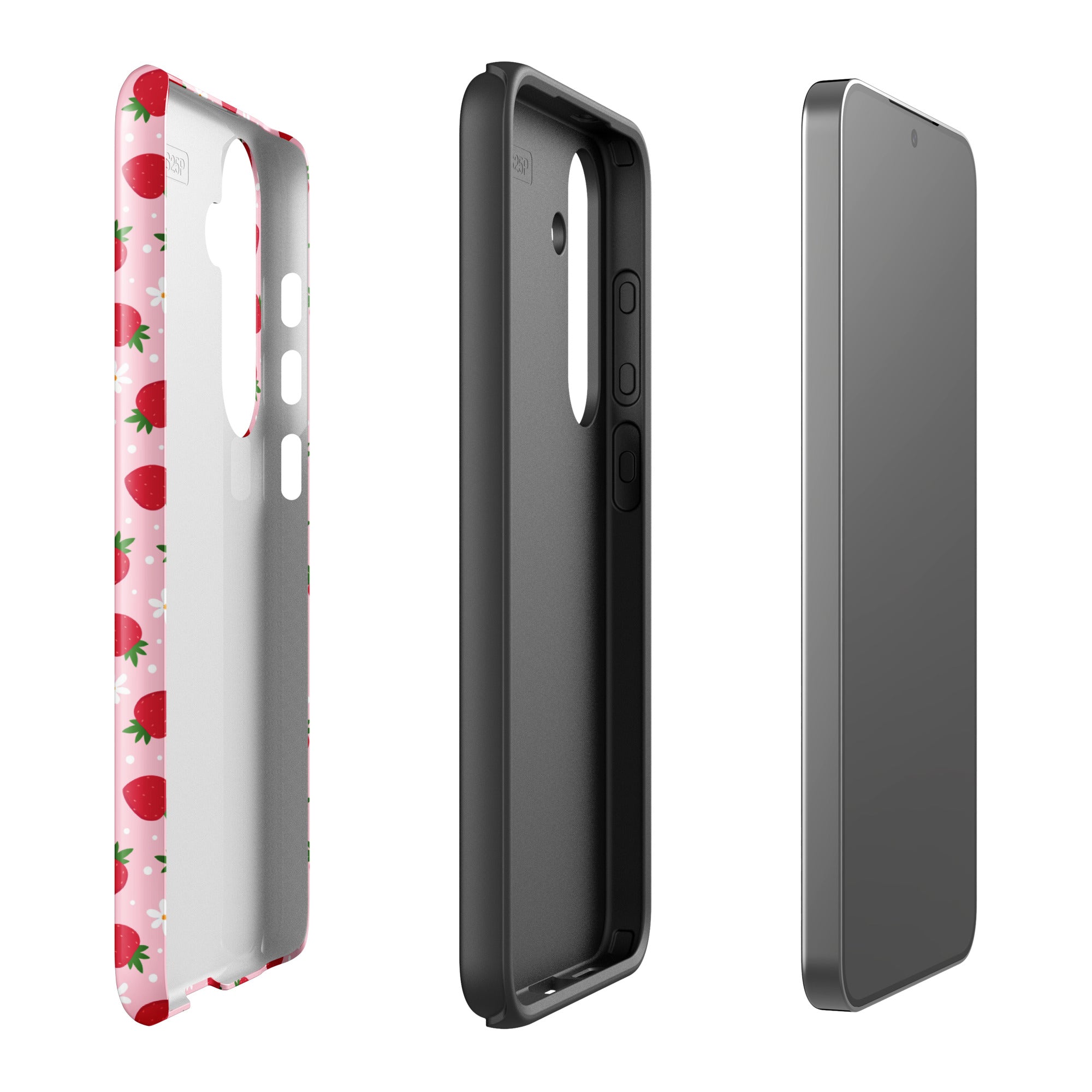 Strawberry Floral Tough Case for Samsung
