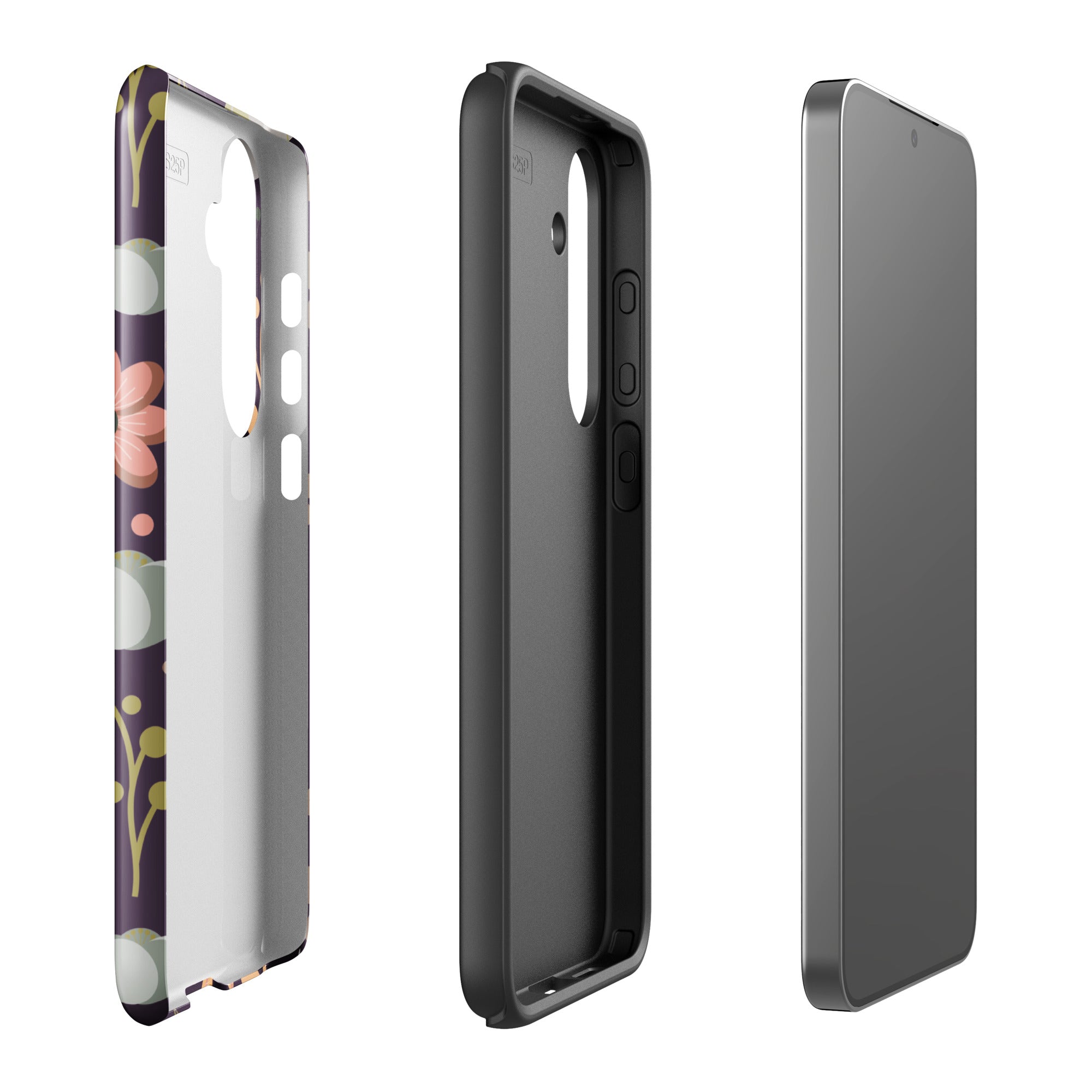 Vintage Floral Plum Tough Case for Samsung
