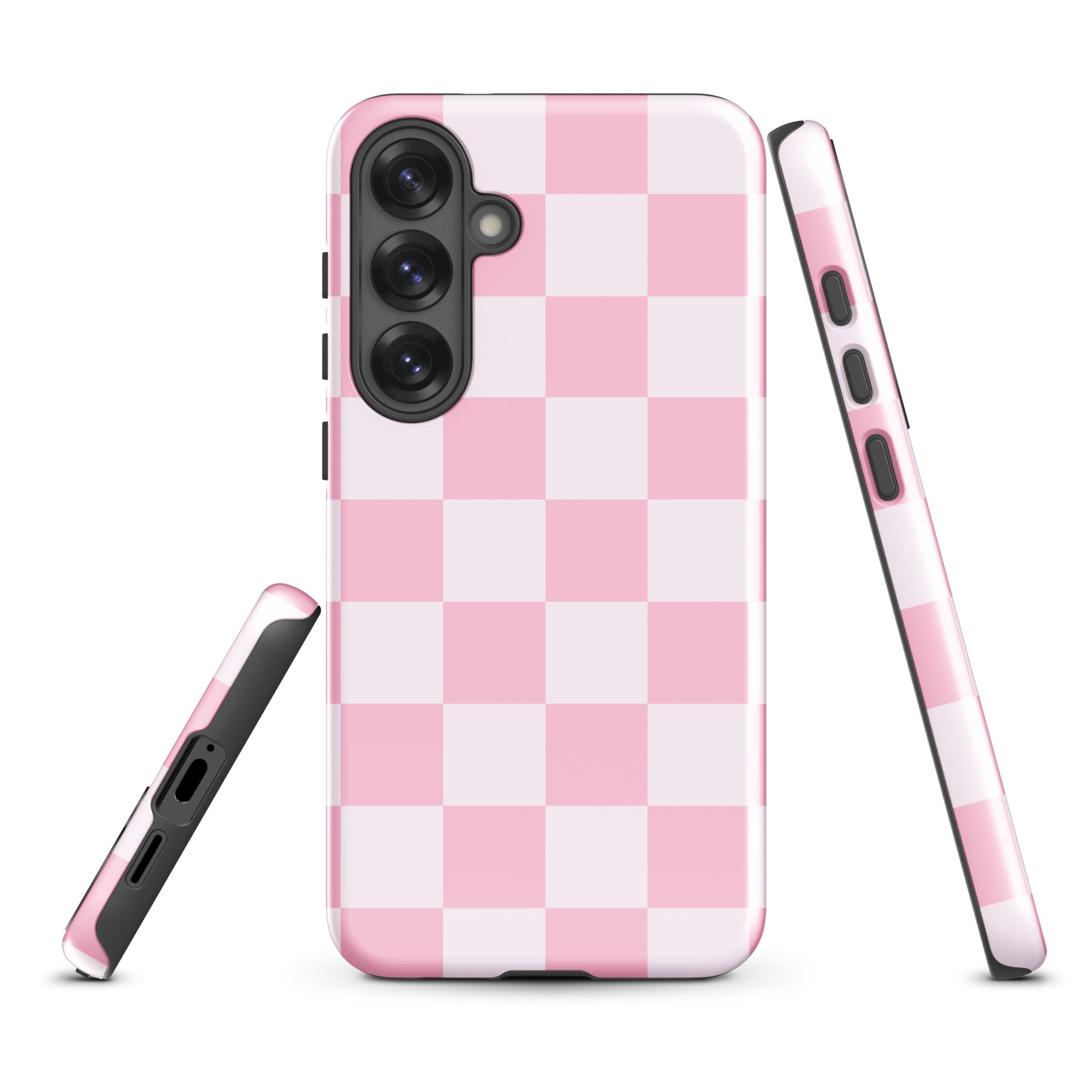 Pink Checkerboard Tough Case for Samsung