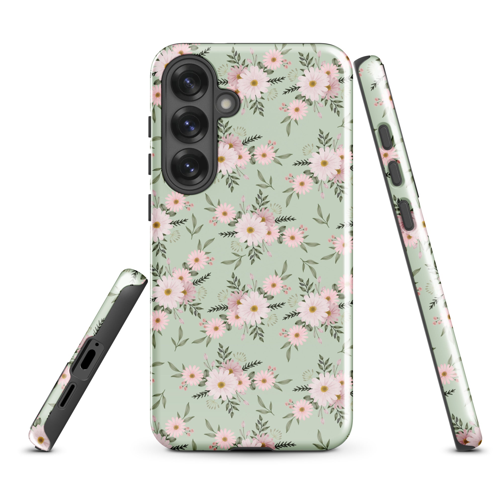 Sage Dainty Floral Tough Case for Samsung
