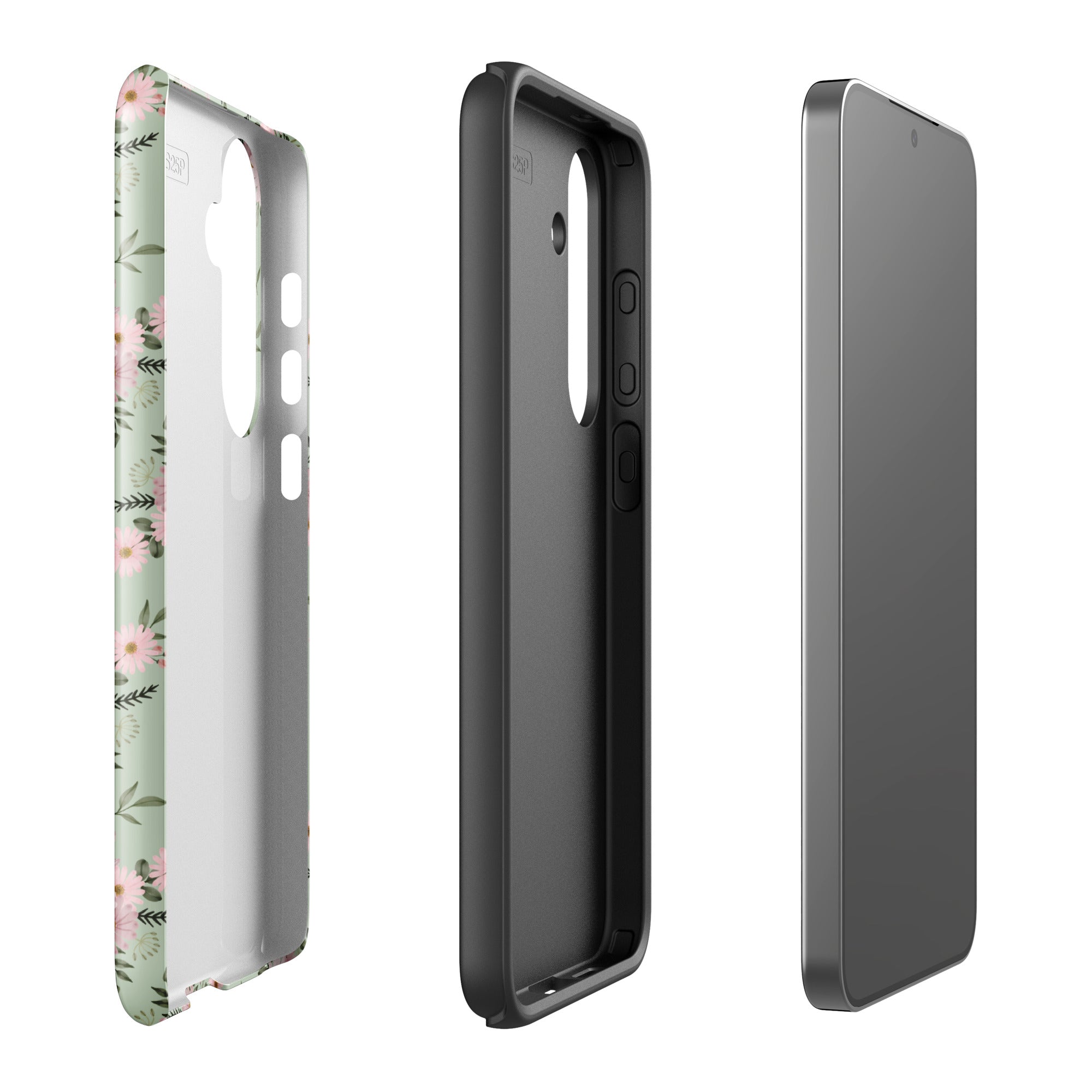 Sage Dainty Floral Tough Case for Samsung