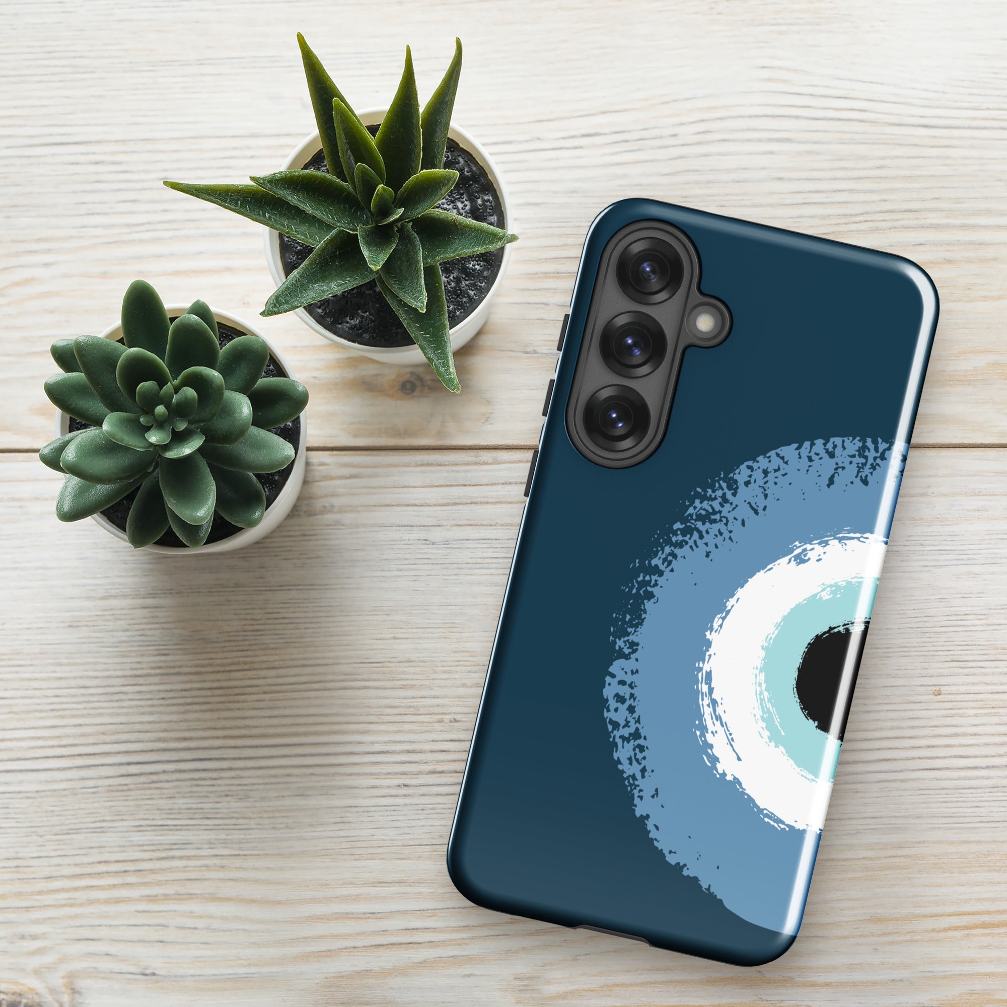 Royal Blue Evil Eye Tough Case for Samsung
