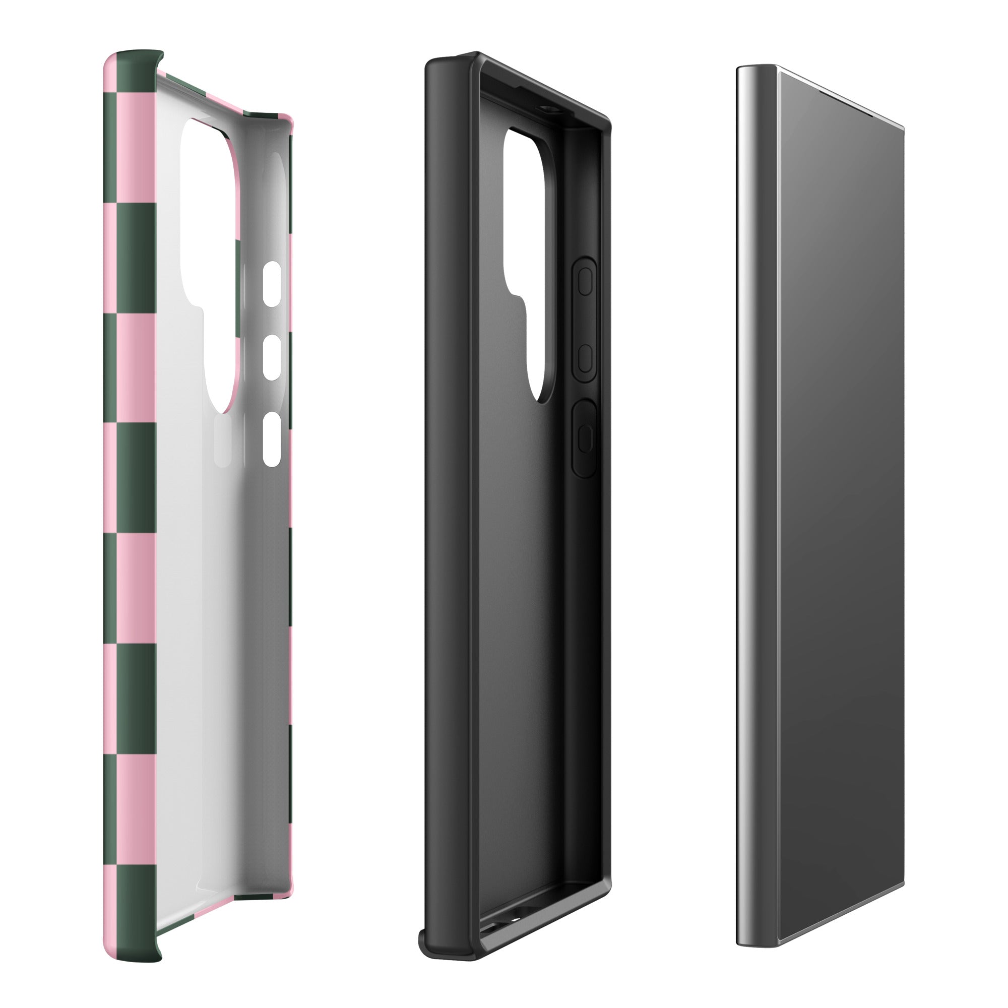 Blush Pink Sage Checkerboard Tough Case for Samsung