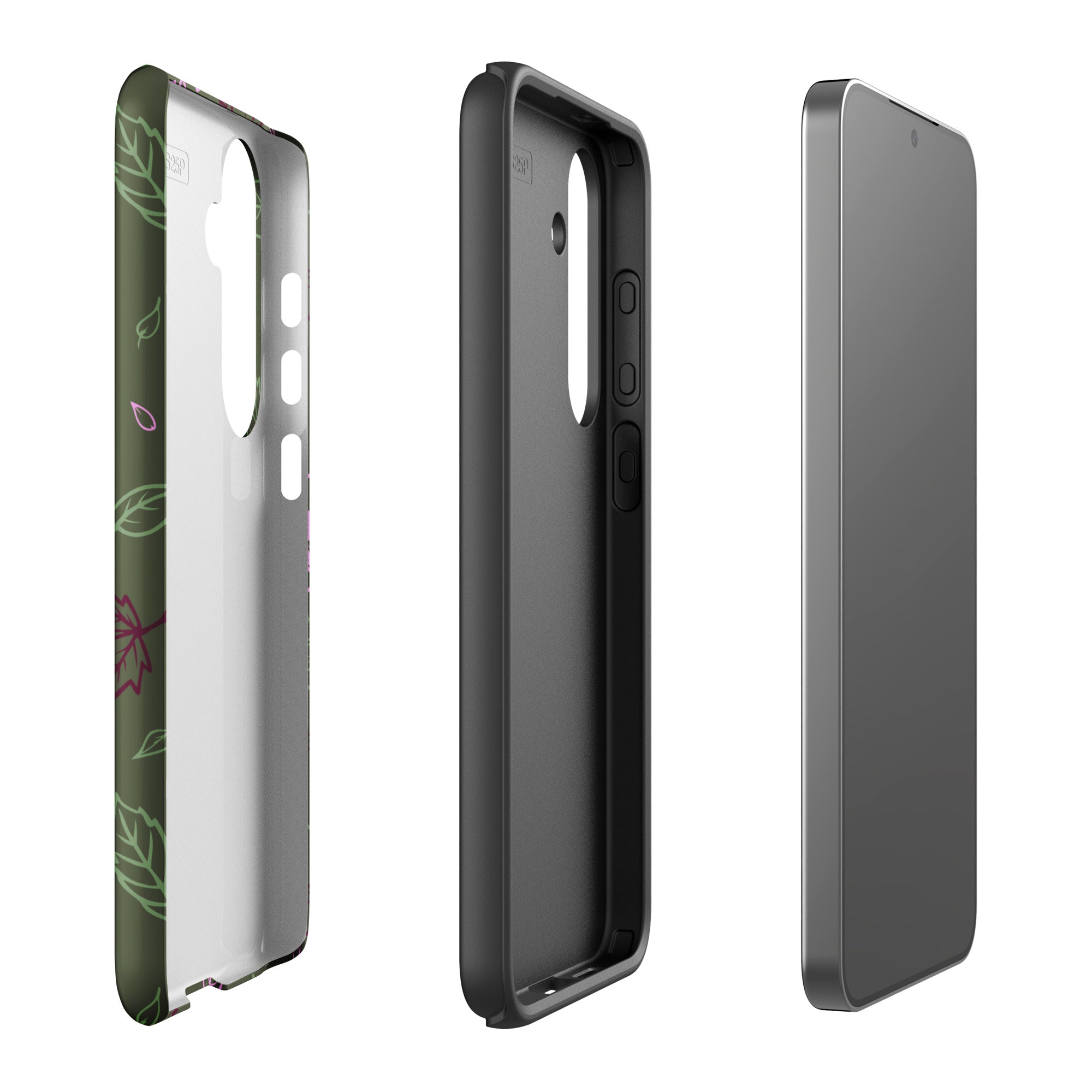 Olive Green Autumn Leaves Tough Case for Samsung