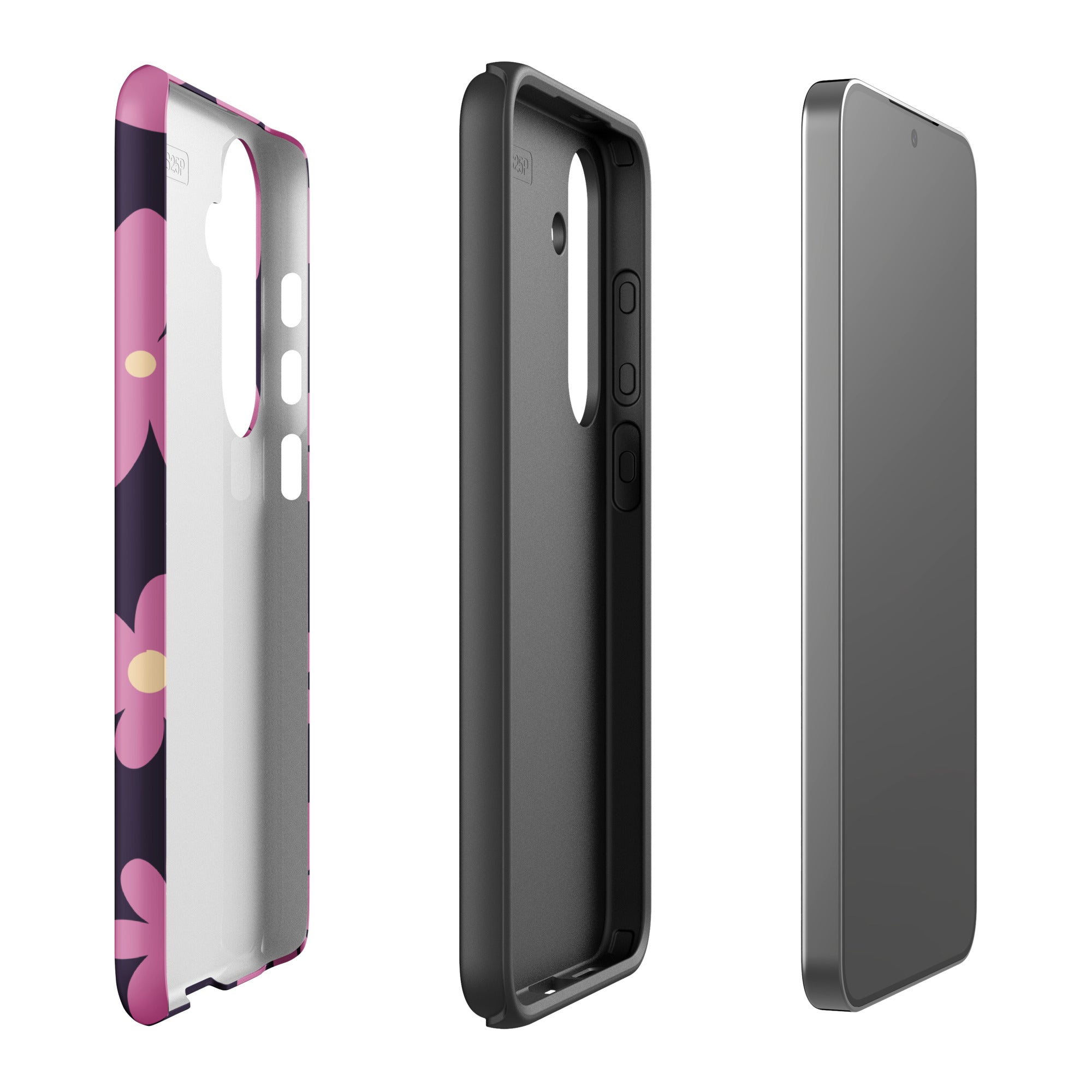 Retro Purple Daisy Tough Case for Samsung