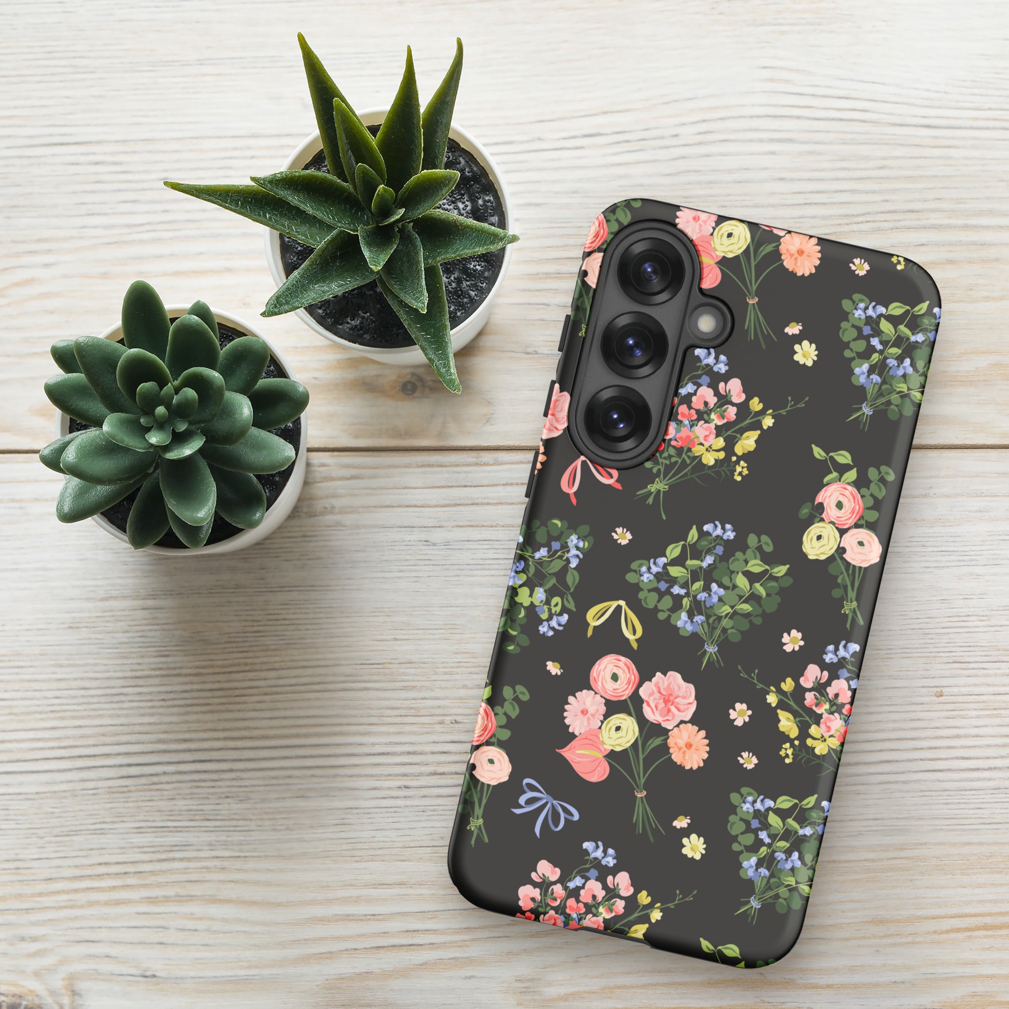 Dark Floral Bouquet Tough Case for Samsung