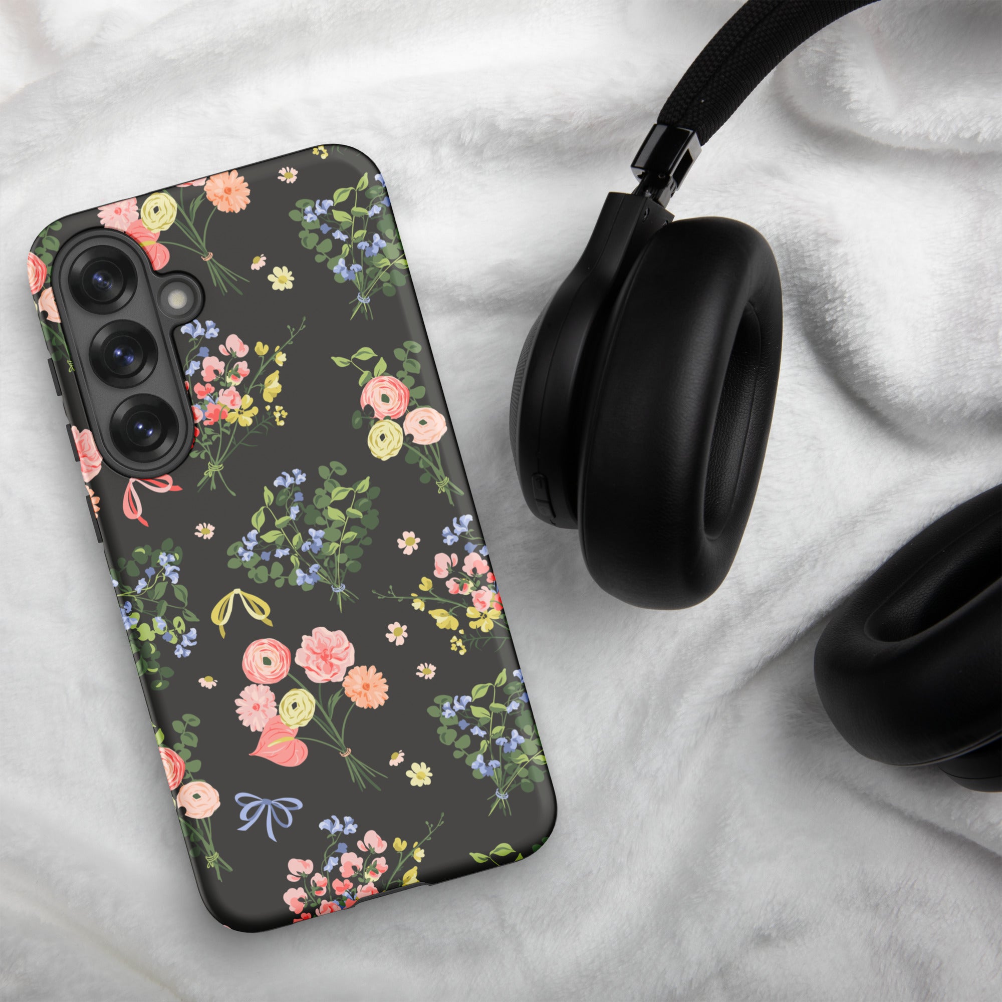 Dark Floral Bouquet Tough Case for Samsung