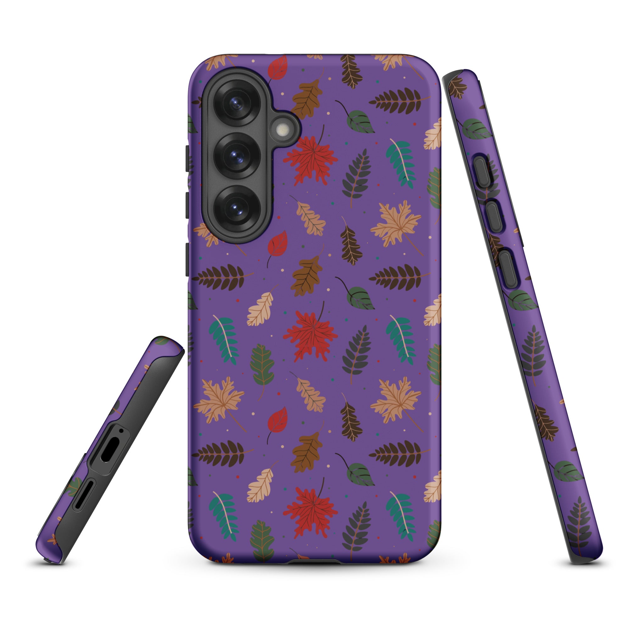 Autumn Leaves Purple Tough Case for Samsung
