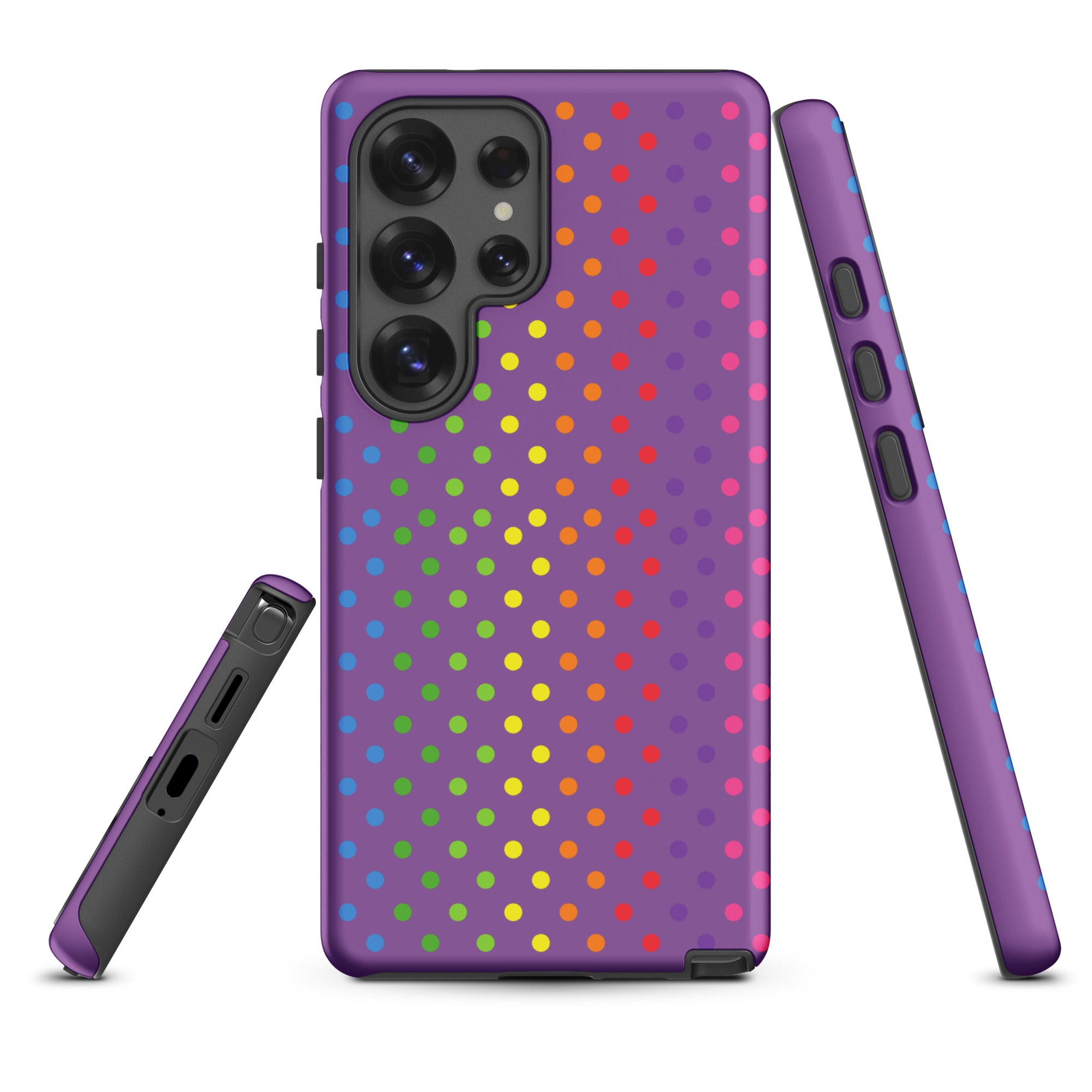 Purple Rainbow Dot Tough Case for Samsung
