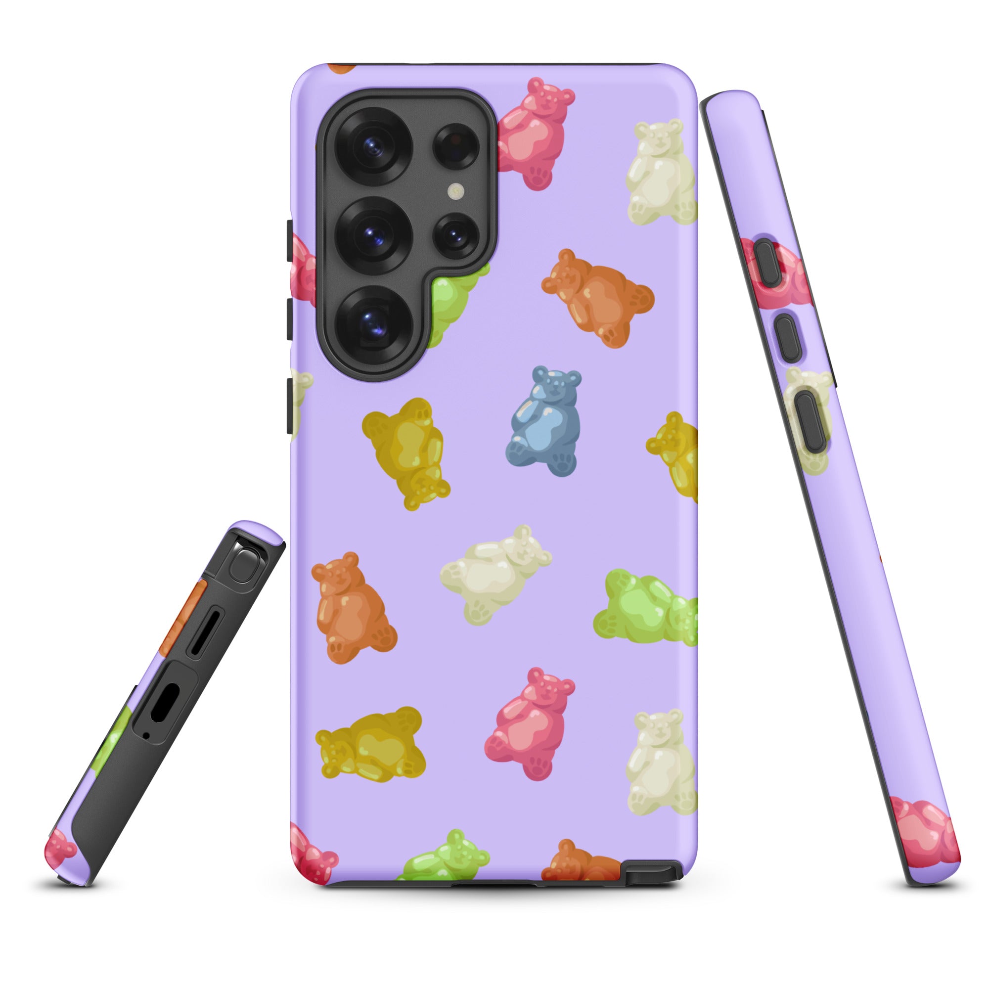 Pastel Lavender Gummy Bear Print Tough Case for Samsung