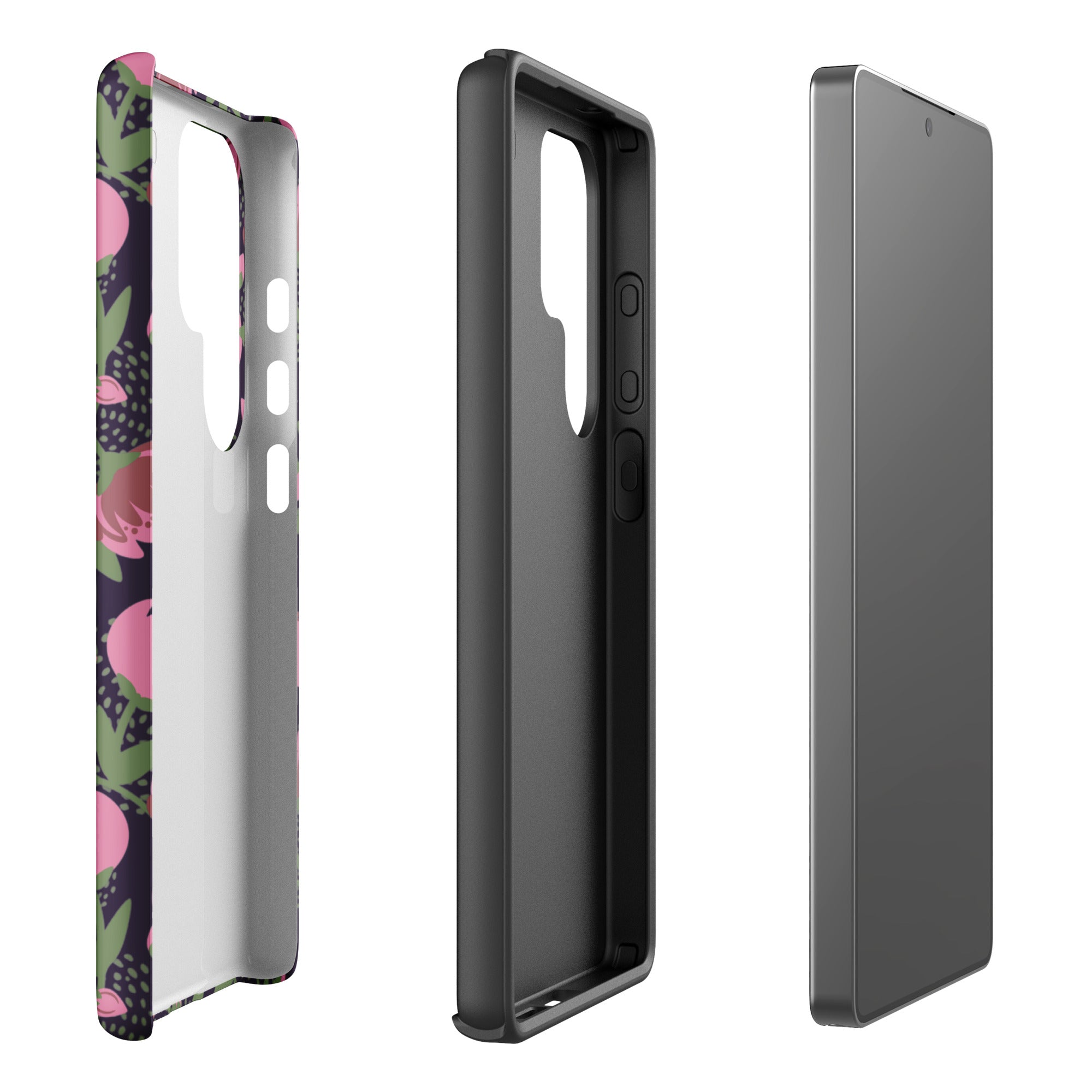 Deep Purple Pink Peony Tough Case for Samsung