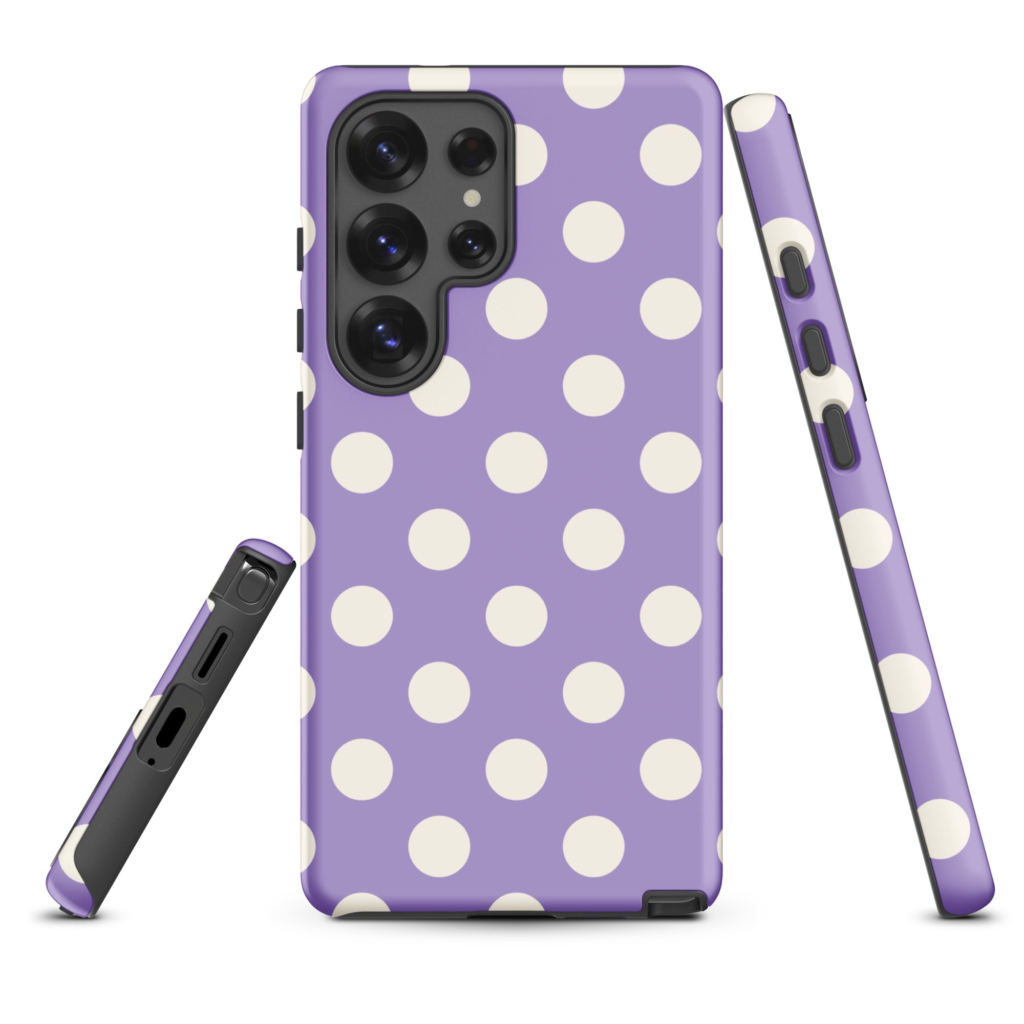 Lavender Polka Dot Tough Case for Samsung