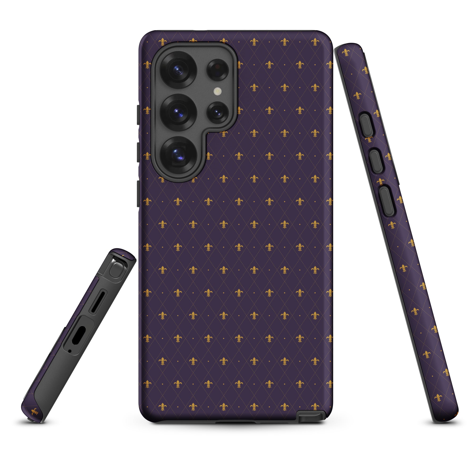 Purple Fleur-de-Lis Tough Case for Samsung