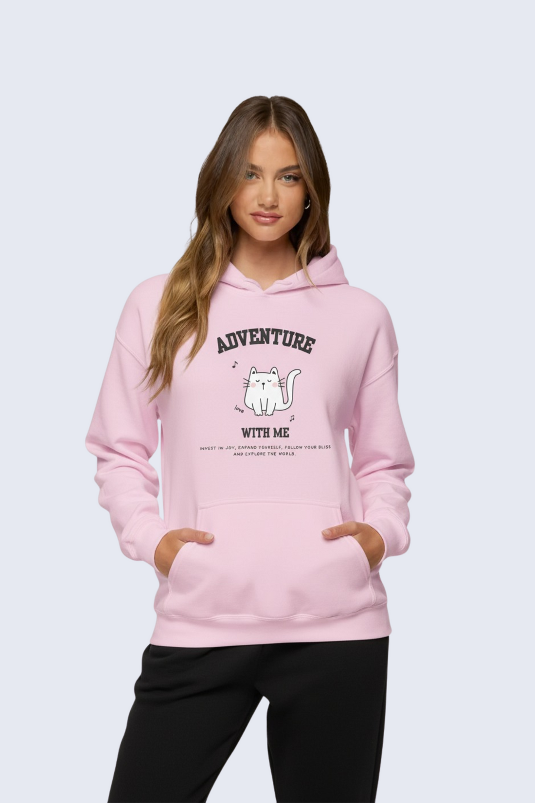 Adventure With Me Cat Hoodie